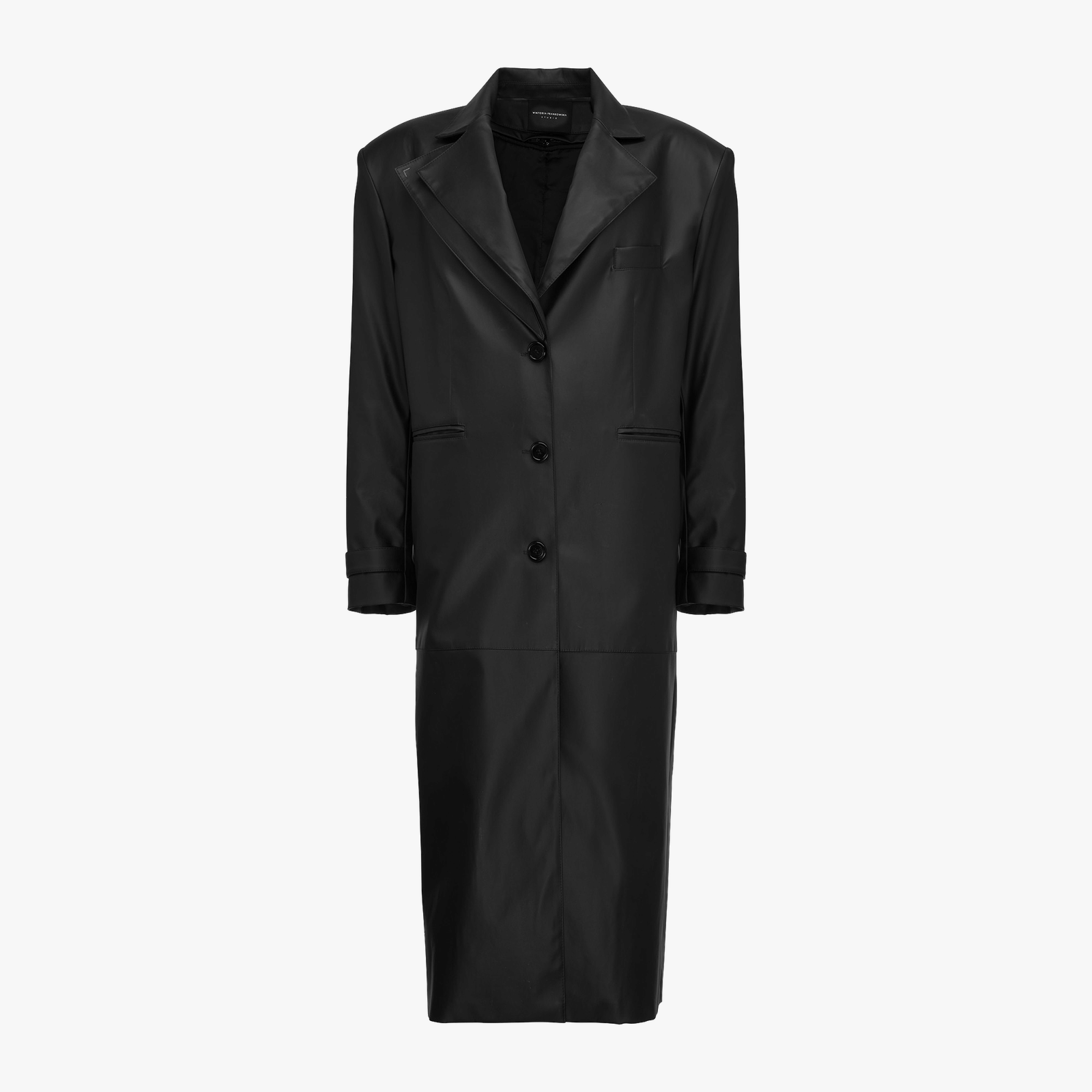 Ann Faux Leather Coat made by Wiktoria Frankowska