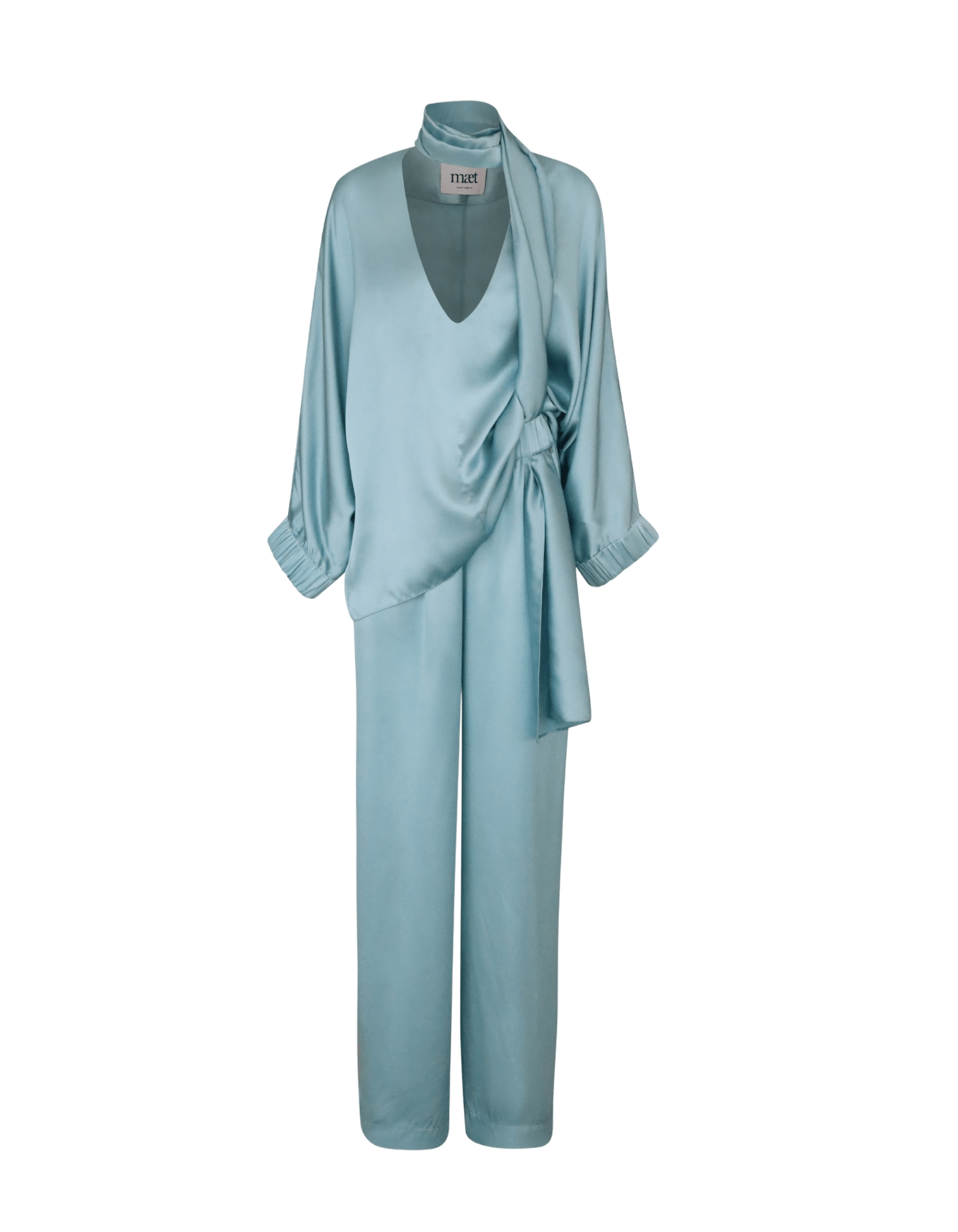 LENIS Turquoise Silk Set made by MAET