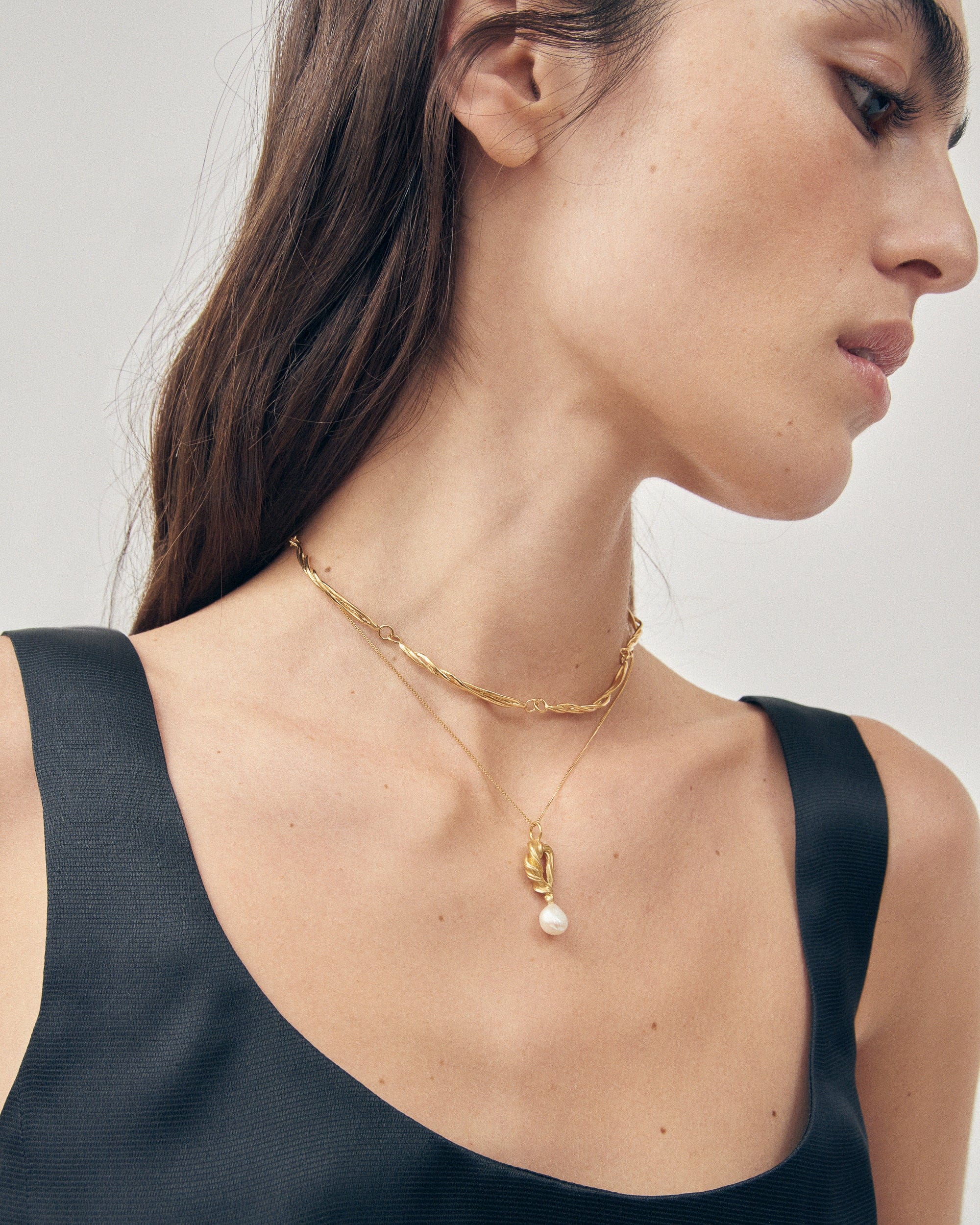 PEROLA CUMARU NECKLACE GOLD made by Carolina De Barros