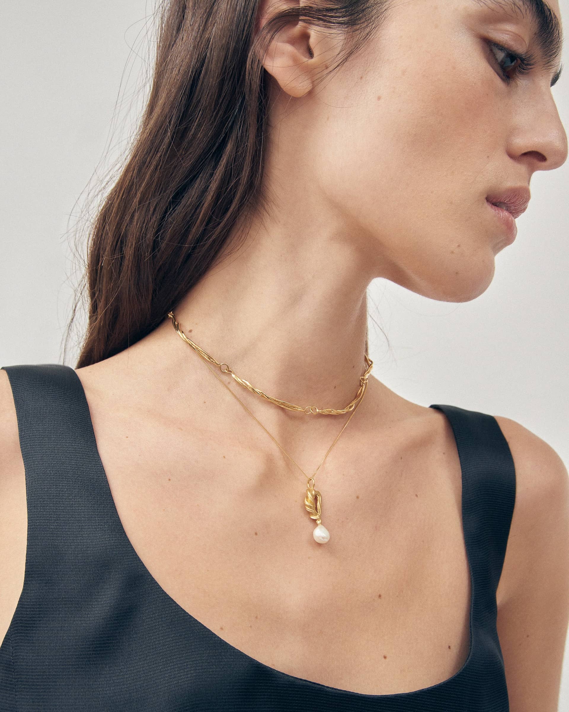 PEROLA CUMARU NECKLACE GOLD made by Carolina De Barros