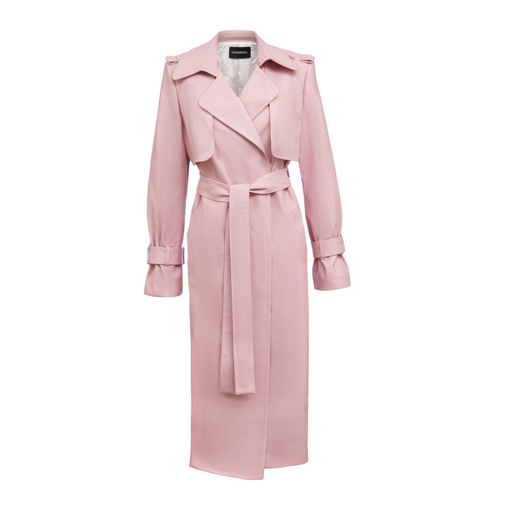 Eco-leather Trench made by Gasanova