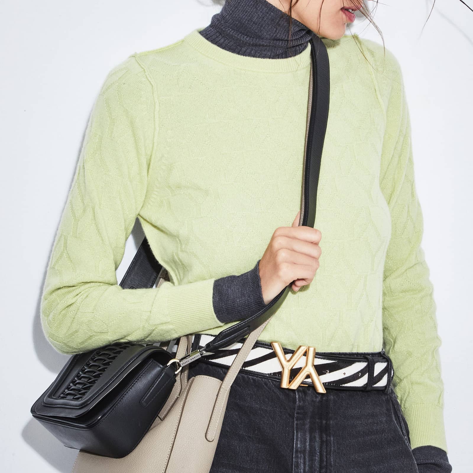 Mini Eugenia braided black crossbody made by Yliana Yepez