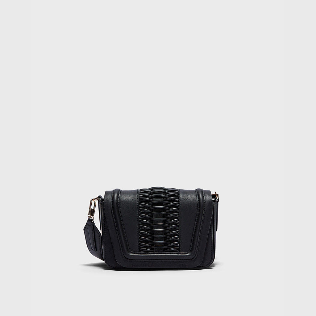 Mini Eugenia braided black crossbody made by Yliana Yepez