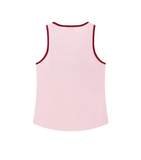 SPORTY LOGO TANK TOP in Pink made by CRUSH Collection