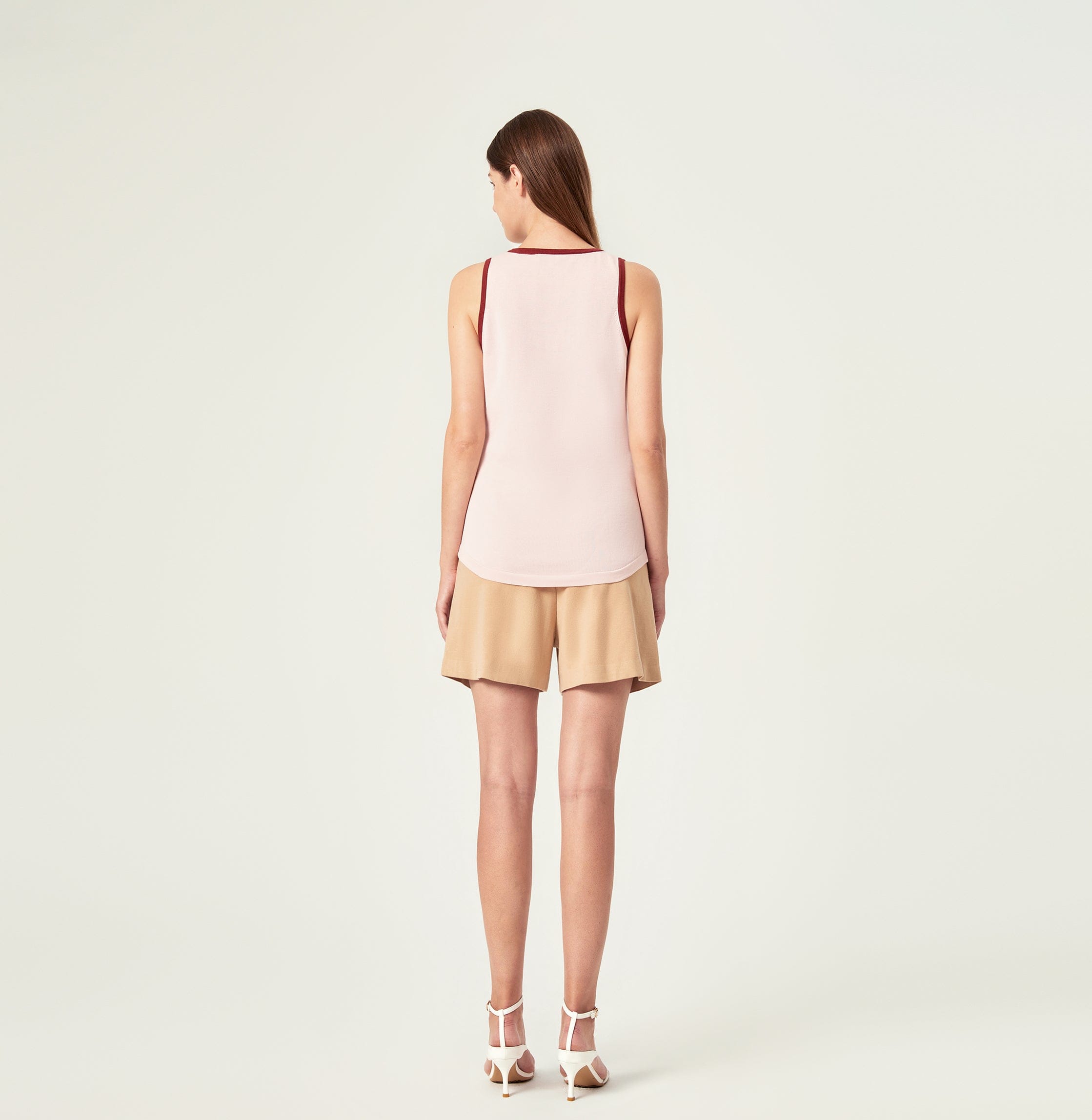 SPORTY LOGO TANK TOP in Pink made by CRUSH Collection