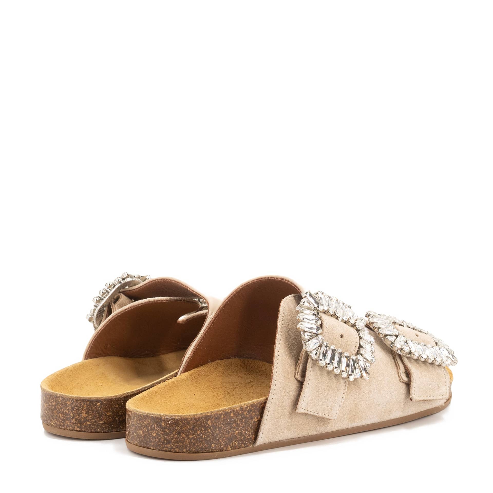 SAND SUEDE SANDALS made by Toral