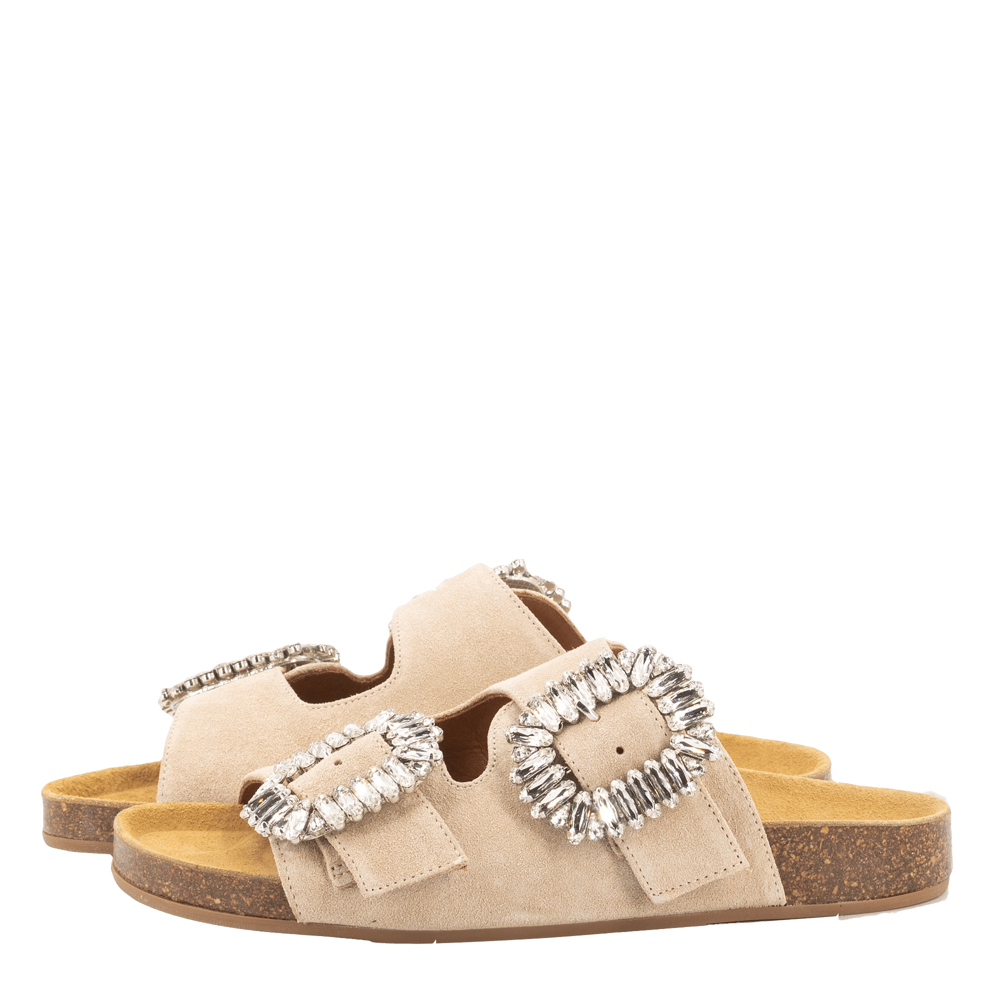 SAND SUEDE SANDALS made by Toral