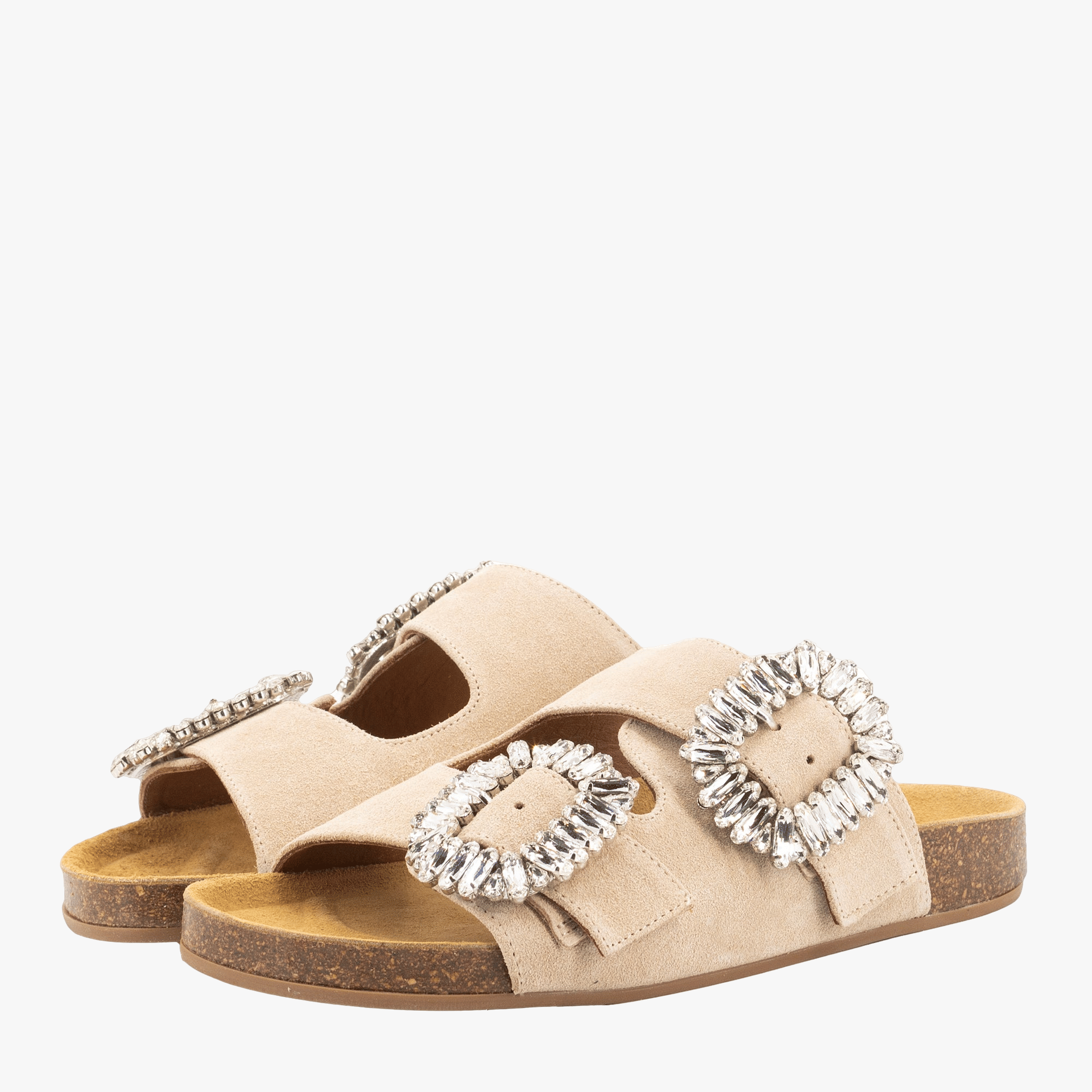 SAND SUEDE SANDALS made by Toral