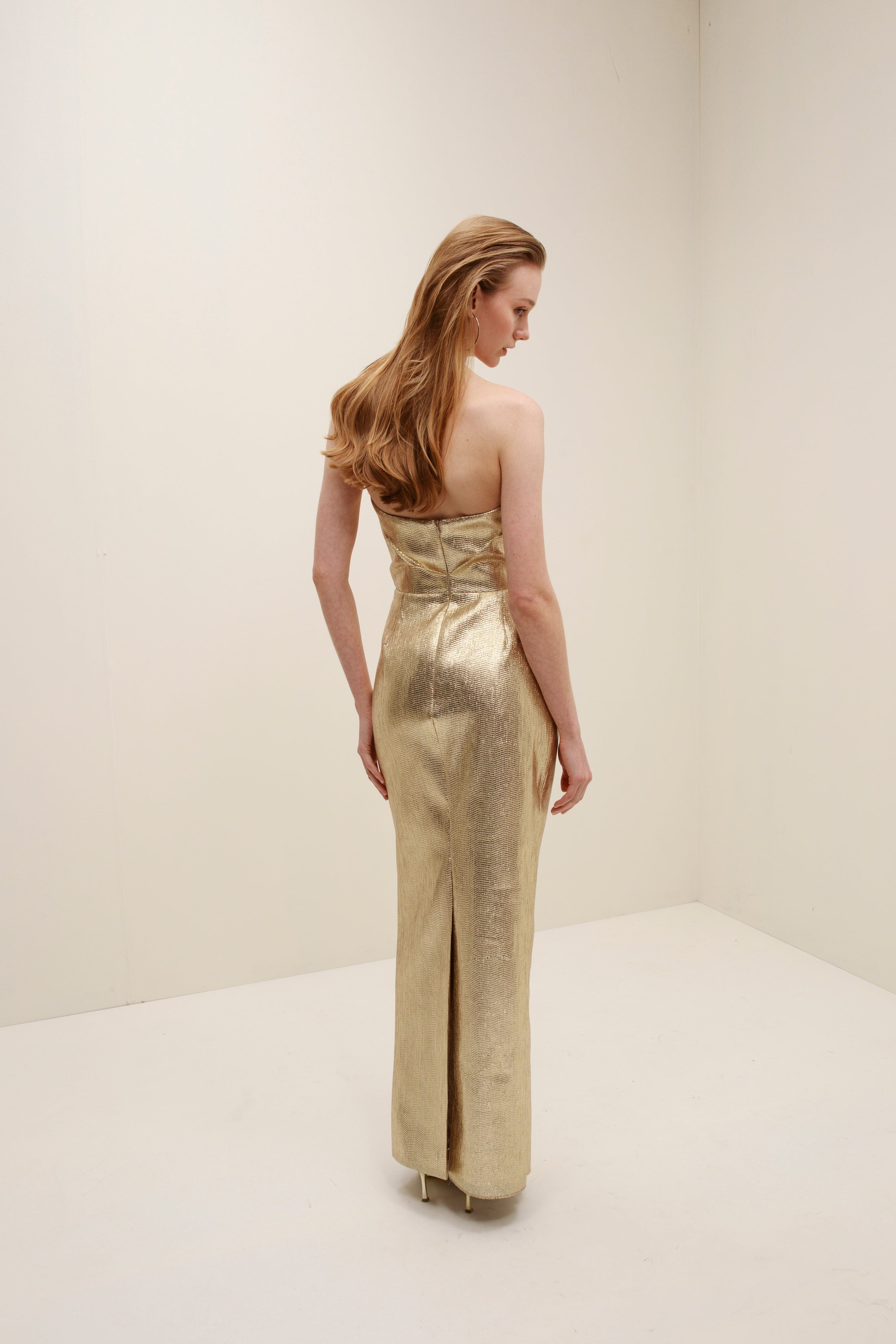 Mare Gold Dress made by Francesca Miranda