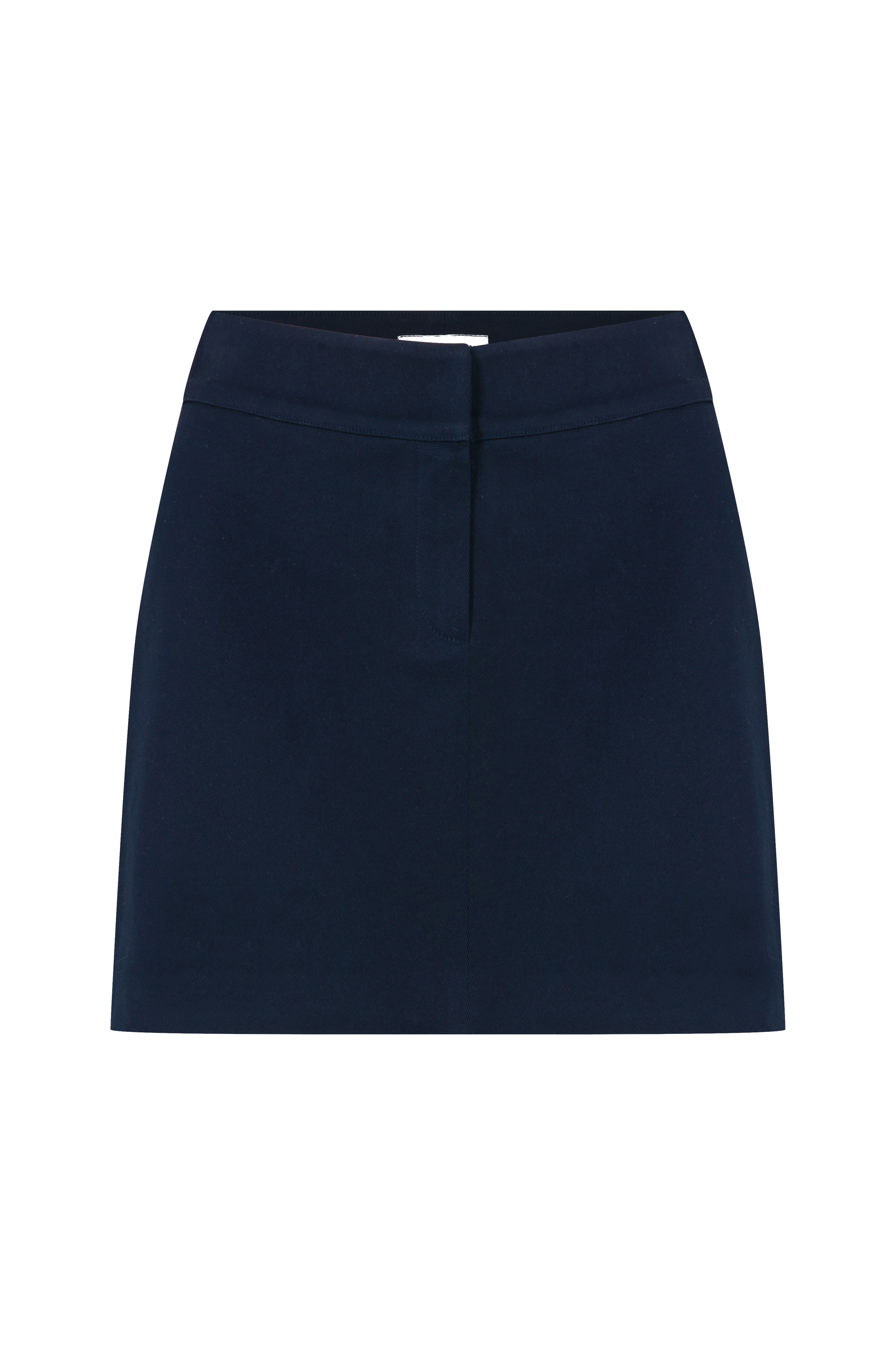Marde Cotton Mini Skirt in Deep Cobalt made by Nazli Ceren