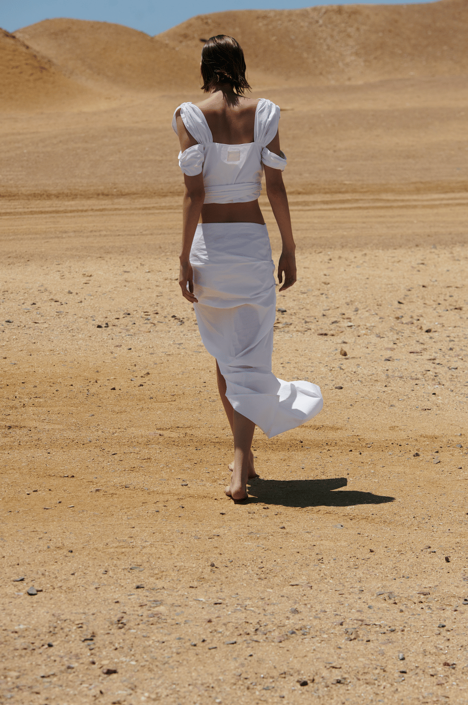 Alba Skirt - White in White made by Peregrina