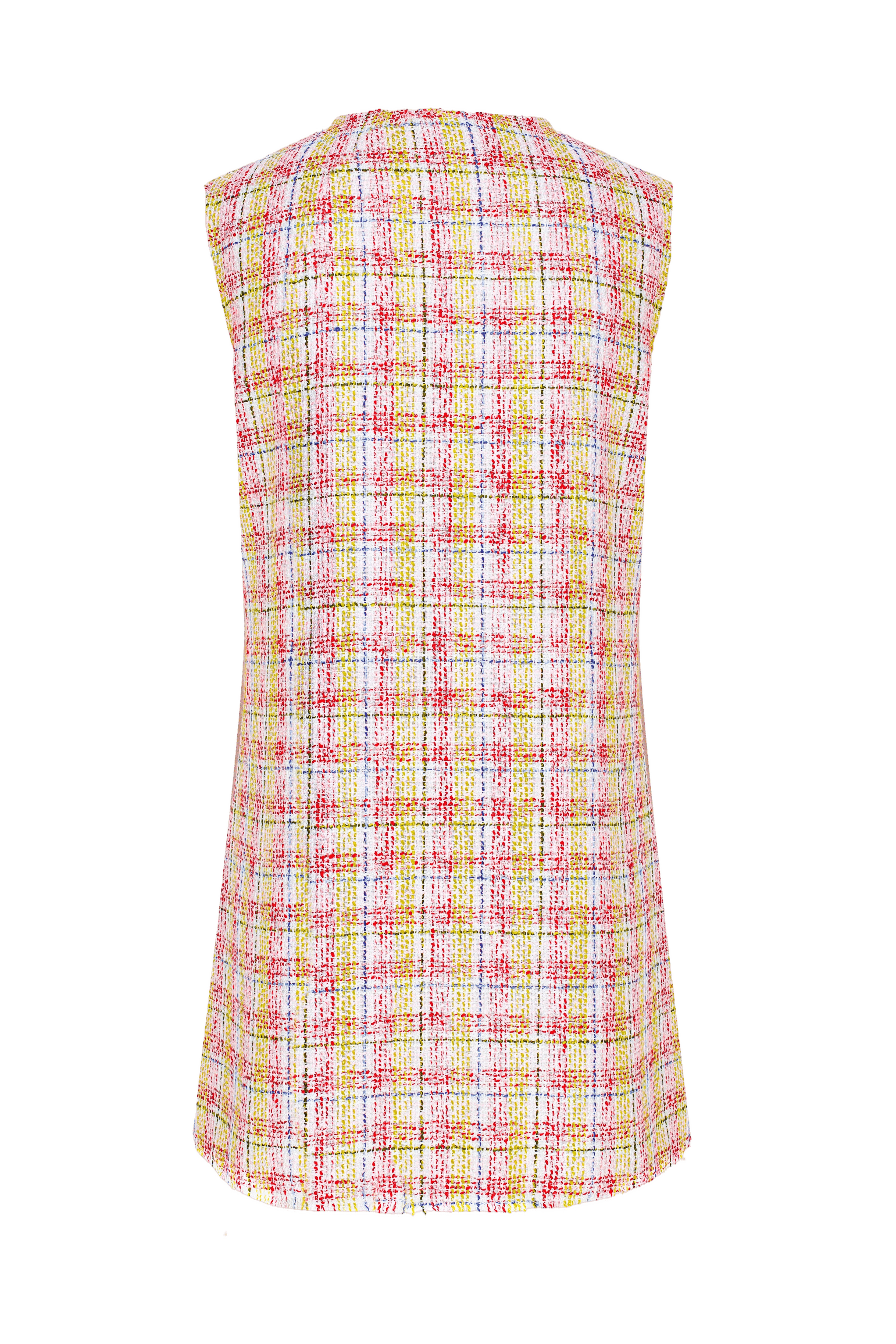 Chloe Cotton Tweed Mini Dress made by Nazli Ceren