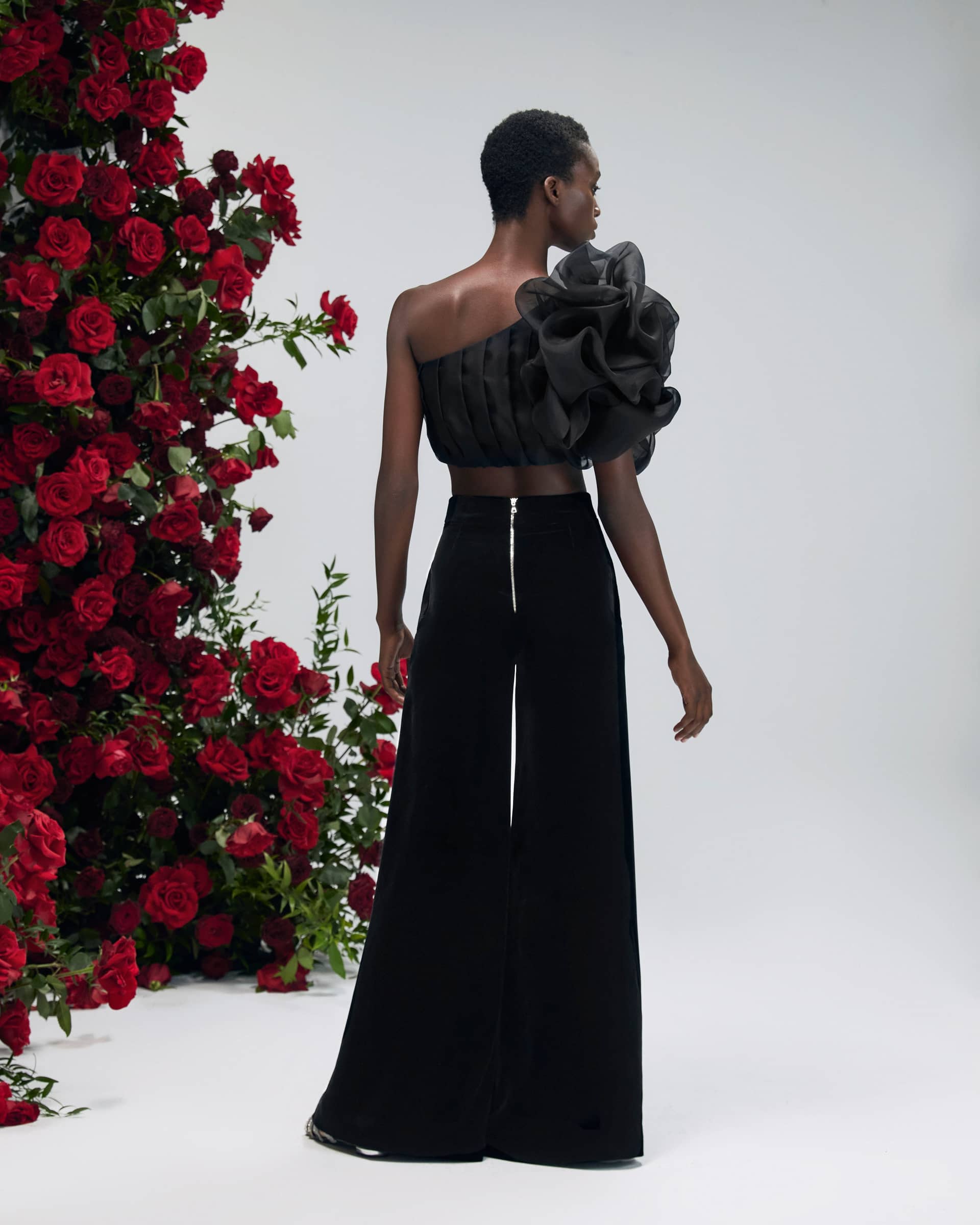 Dahlia Trousers Noir made by YVON