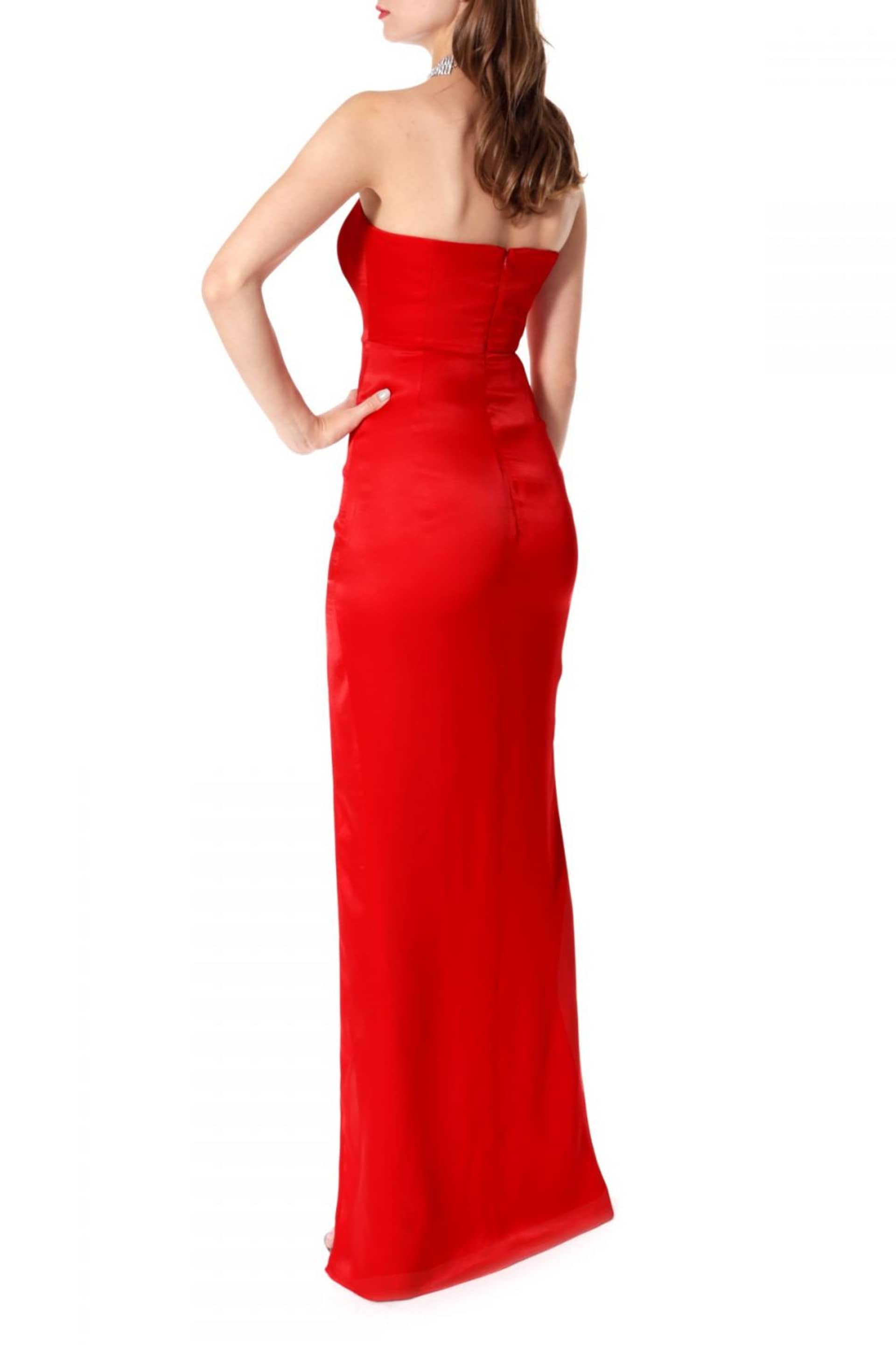 Dress Greta Sexy Red in Red made by HALEWSKI