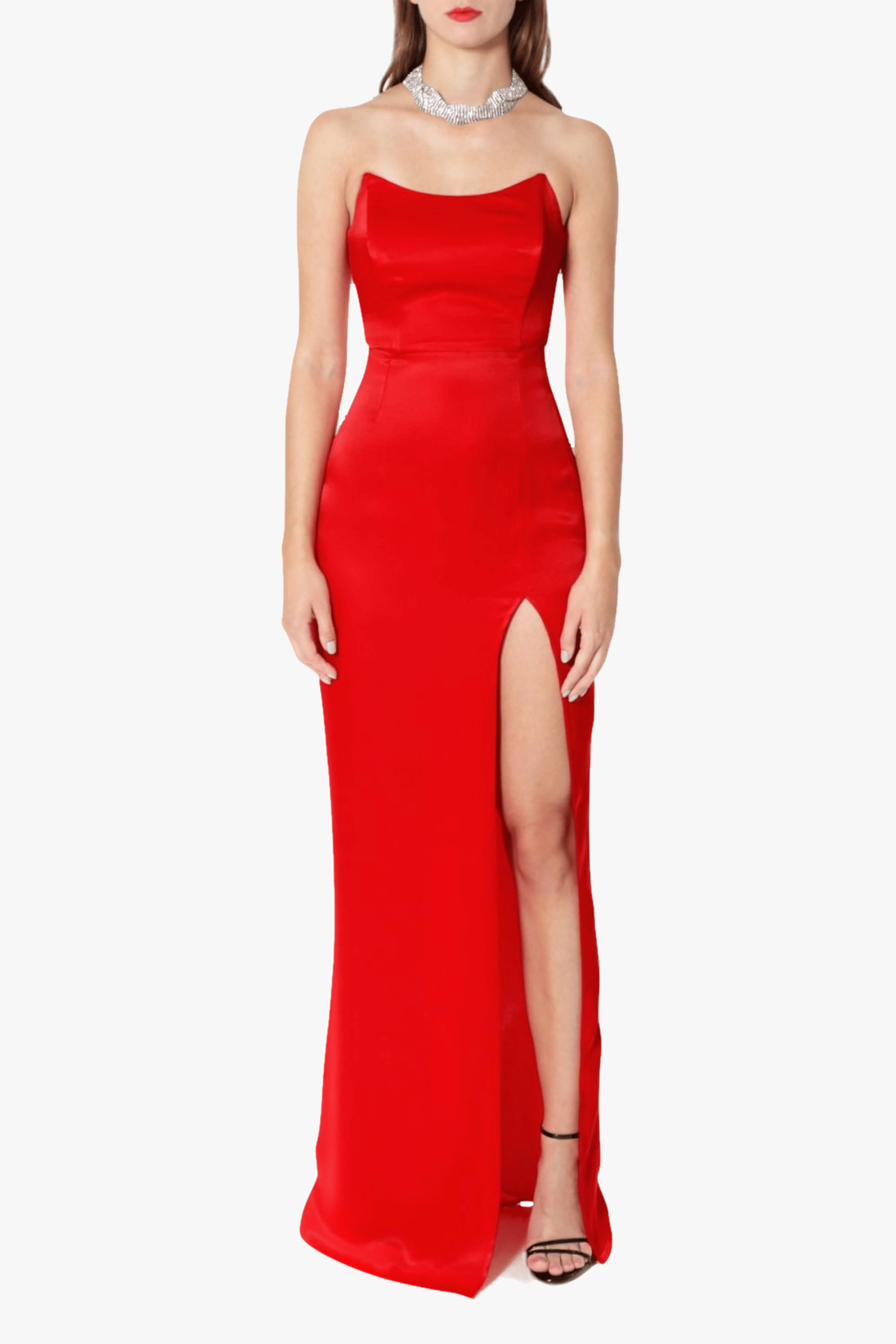 Dress Greta Sexy Red in Red made by HALEWSKI