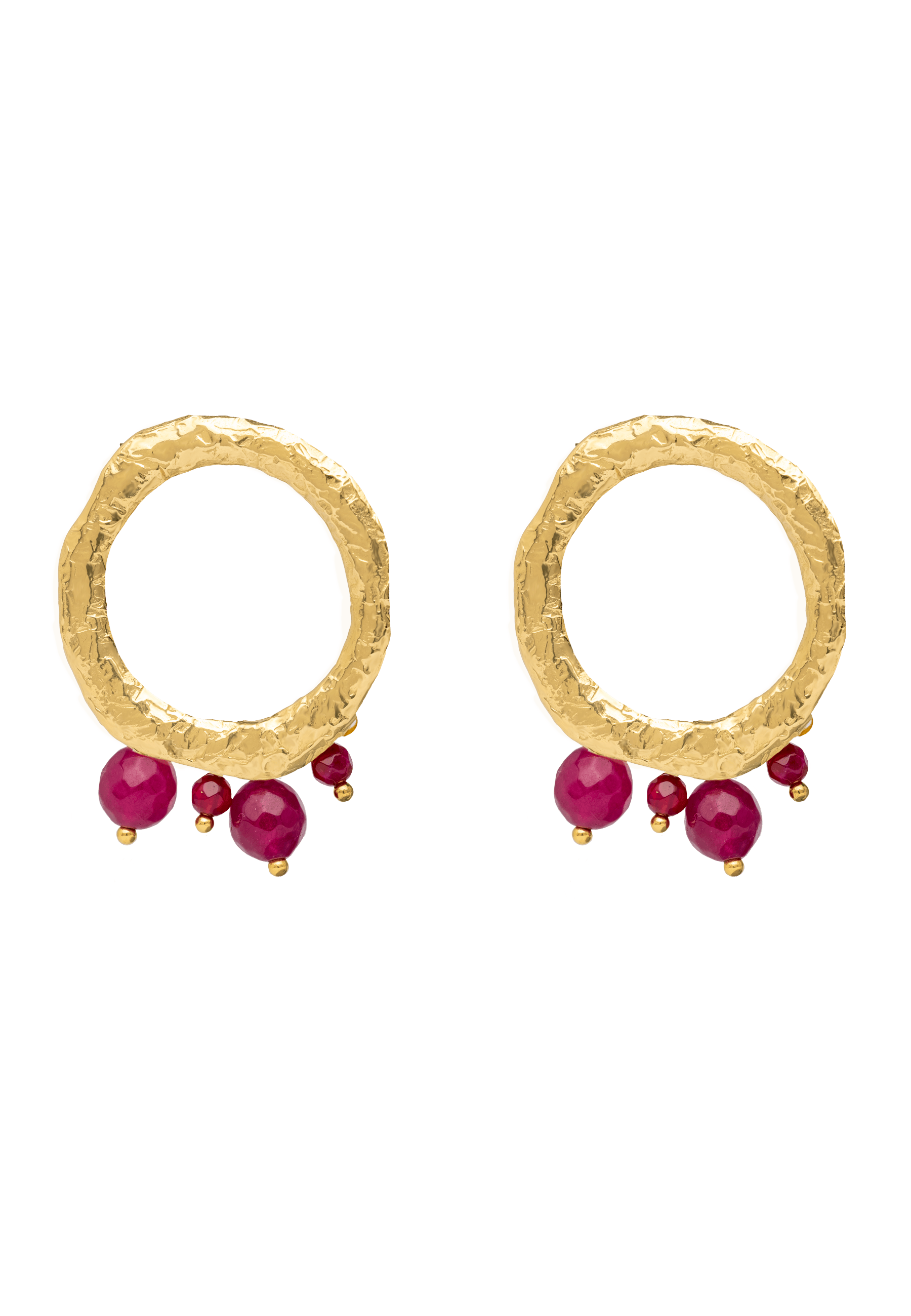 Adara Fuchsia Earrings made by Lavani Jewels
