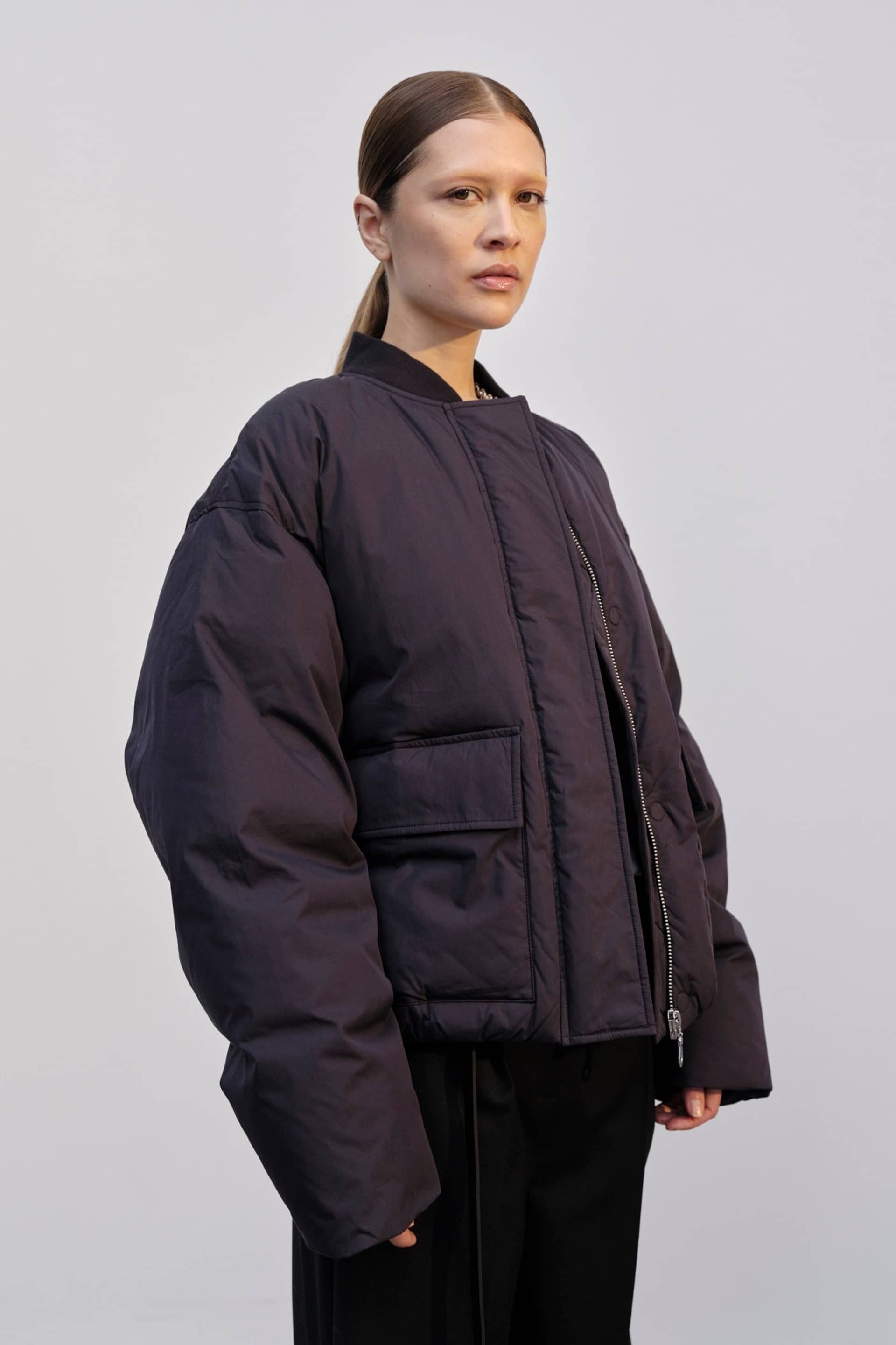 Manu Puffer Jacket - Black made by HERSKIND