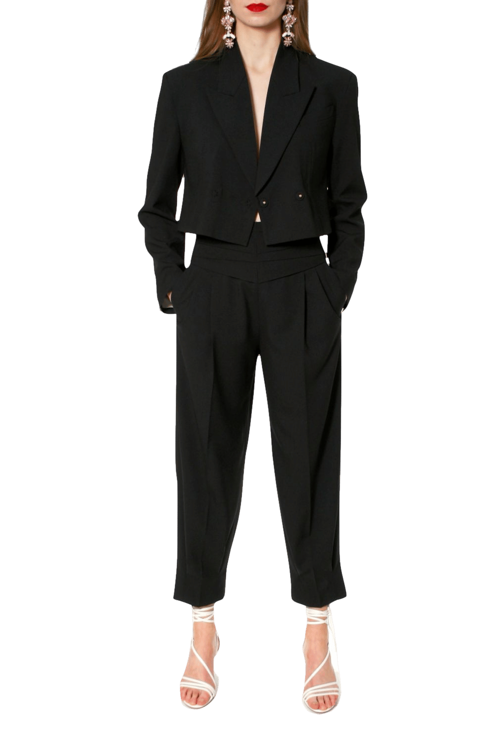 Trousers Bianca Neutral Black made by HALEWSKI