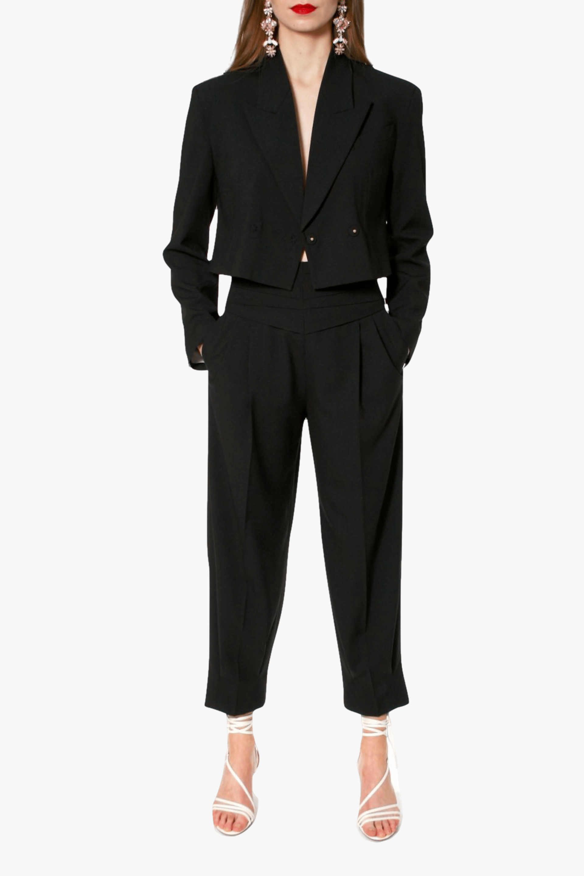 Trousers Bianca Neutral Black made by HALEWSKI