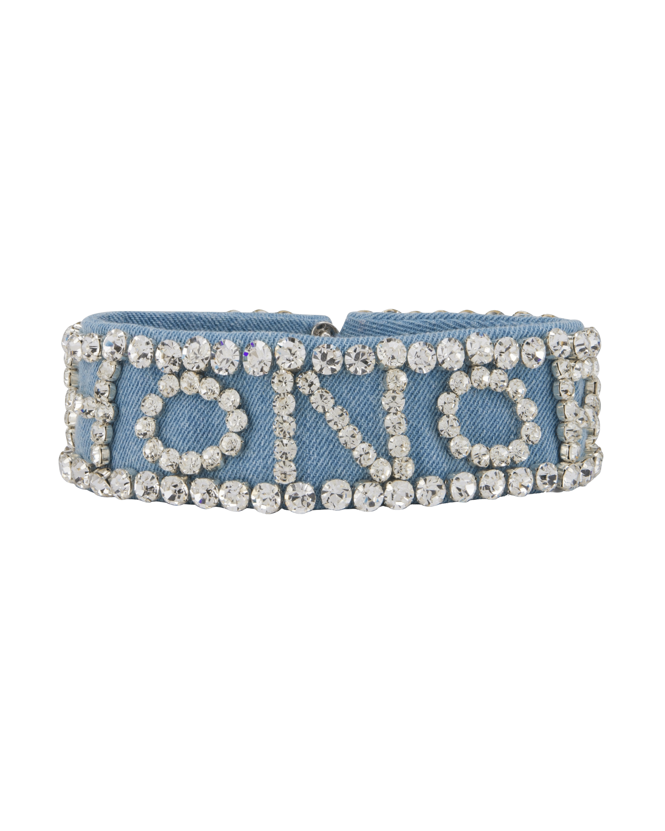 Honor Denim Crystal Choker made by ONORI