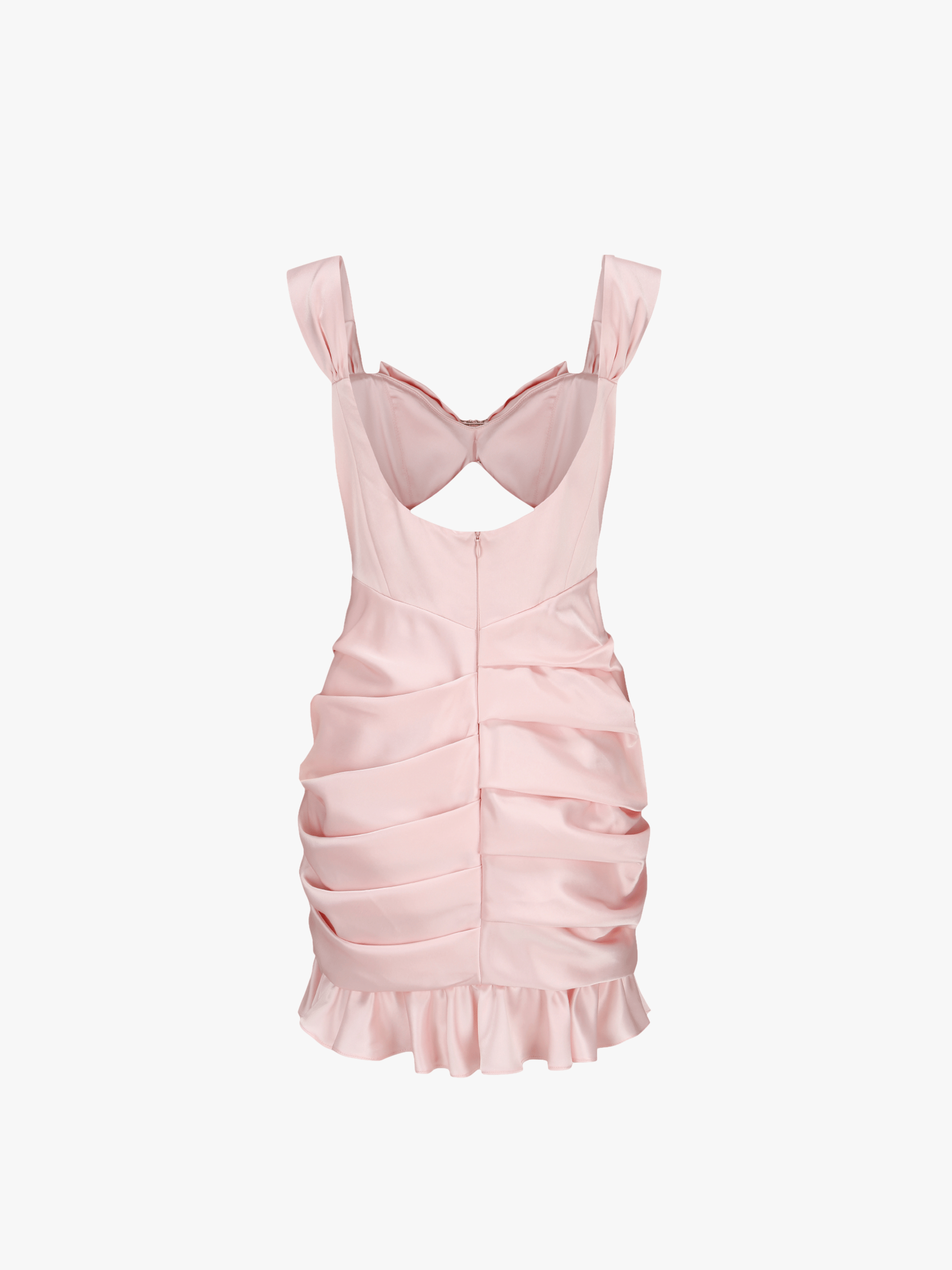 Aubrielle Bow Cutout Dress (Pink) (Final Sale) in Pink made by Nana Jacqueline
