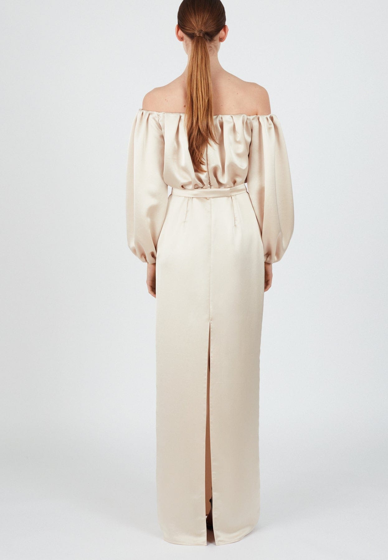 UNDRESS | ALICE beige long off shoulder dress | Women's Beige Maxi