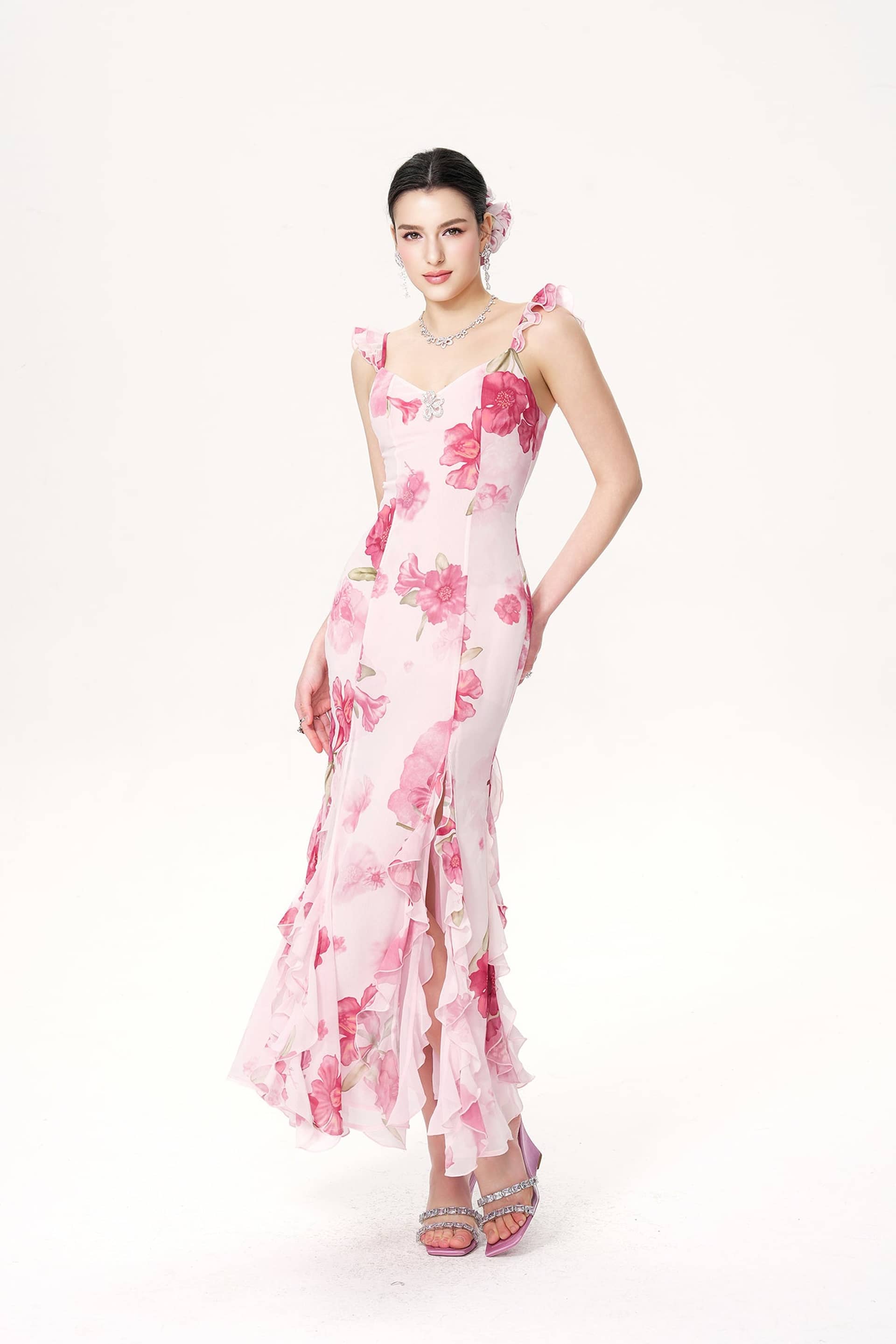 Cera Dress (Pink) made by Nana Jacqueline