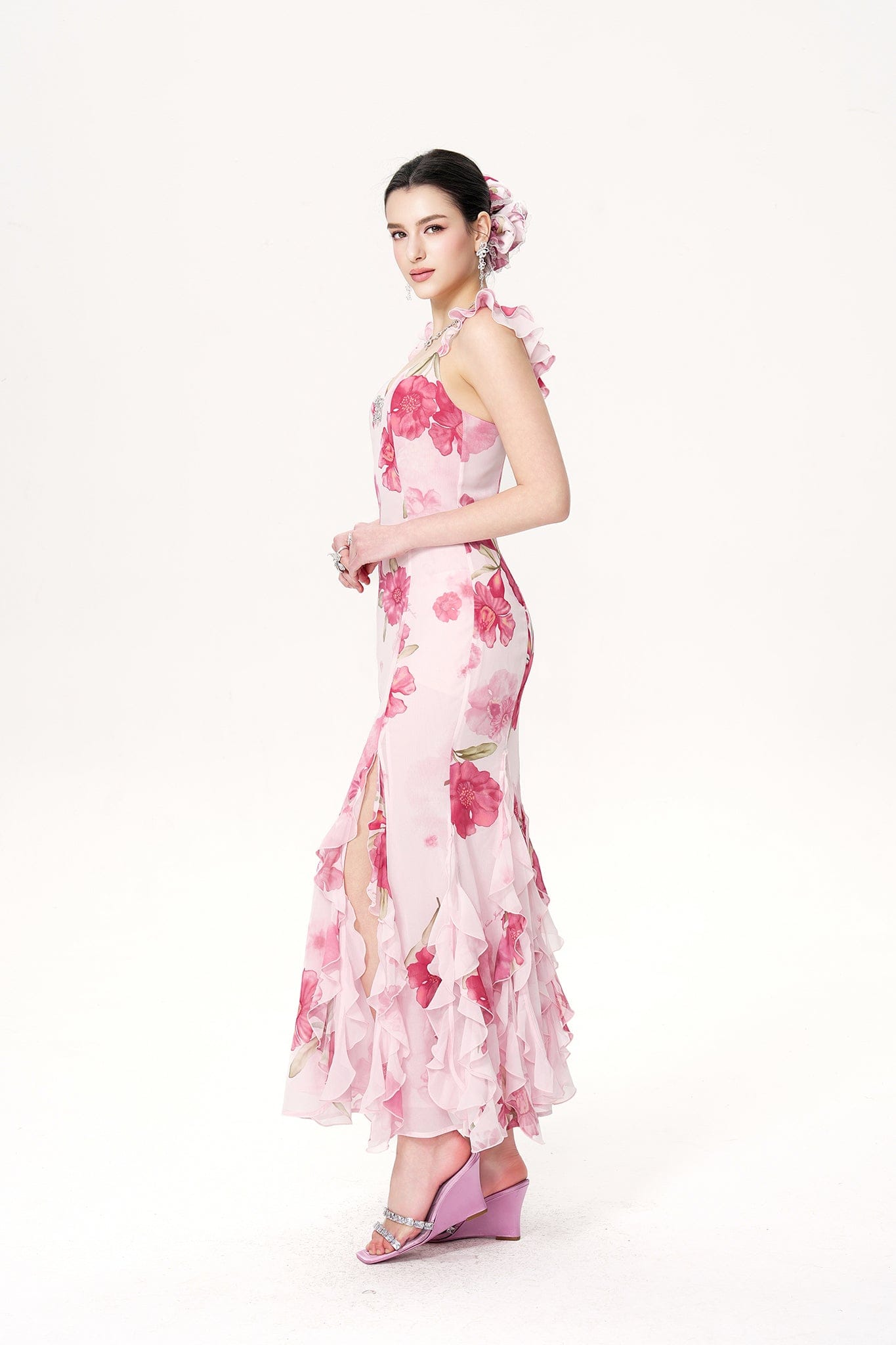 Cera Dress (Pink) made by Nana Jacqueline