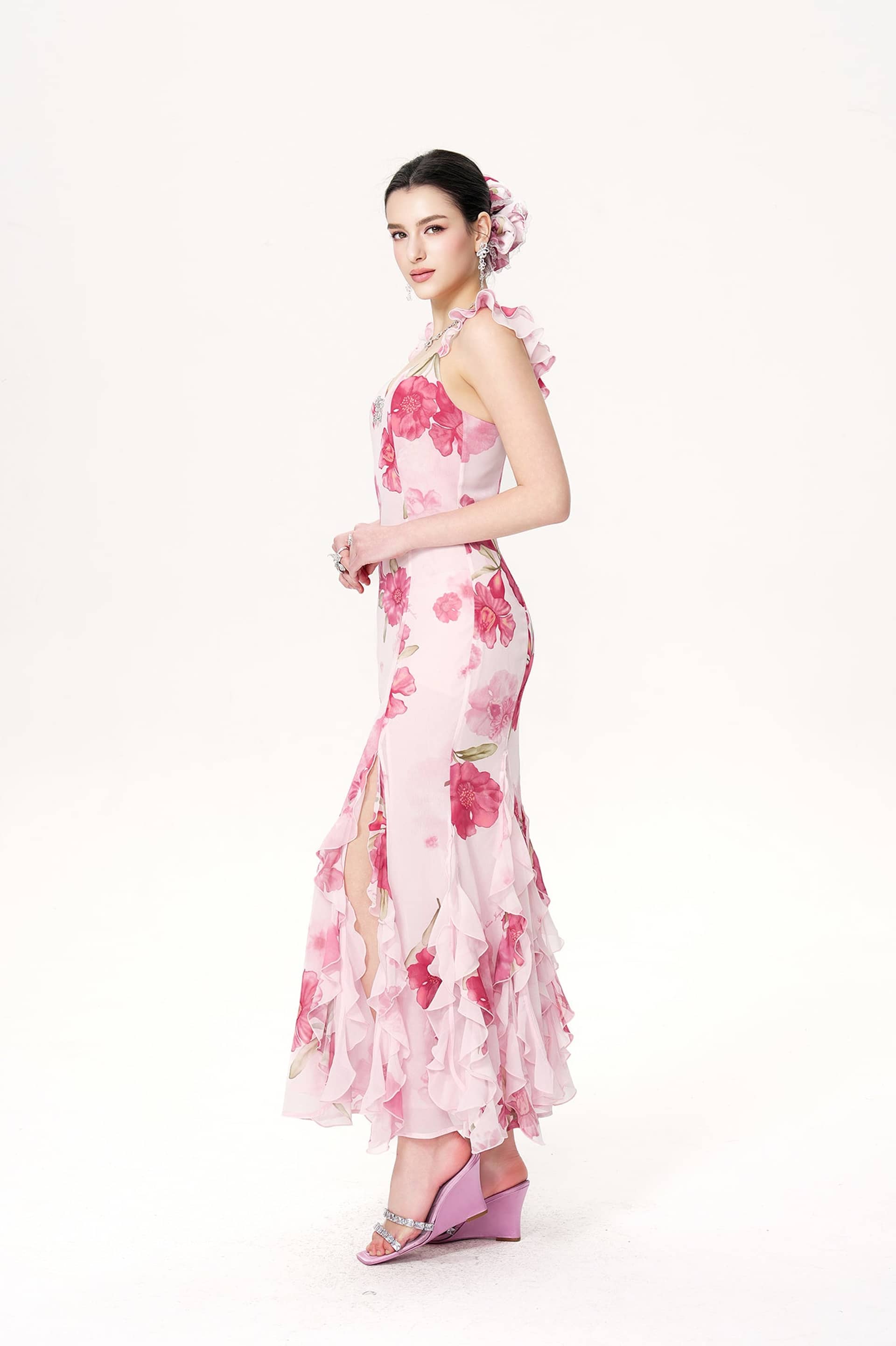 Cera Dress (Pink) made by Nana Jacqueline