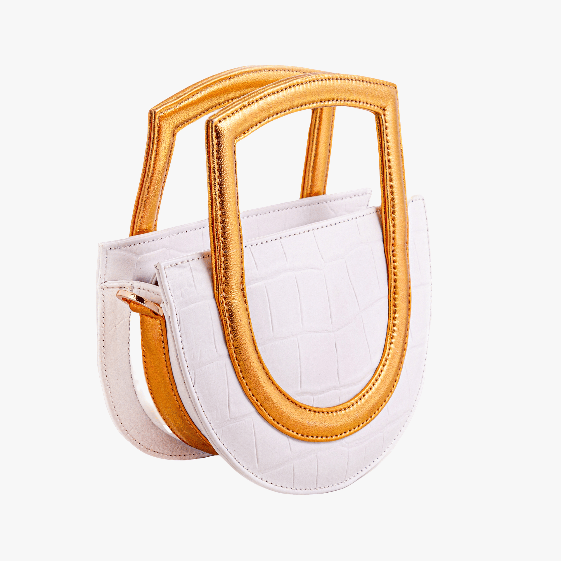 Sukoon - White - Top Handle bag made by ALIEL