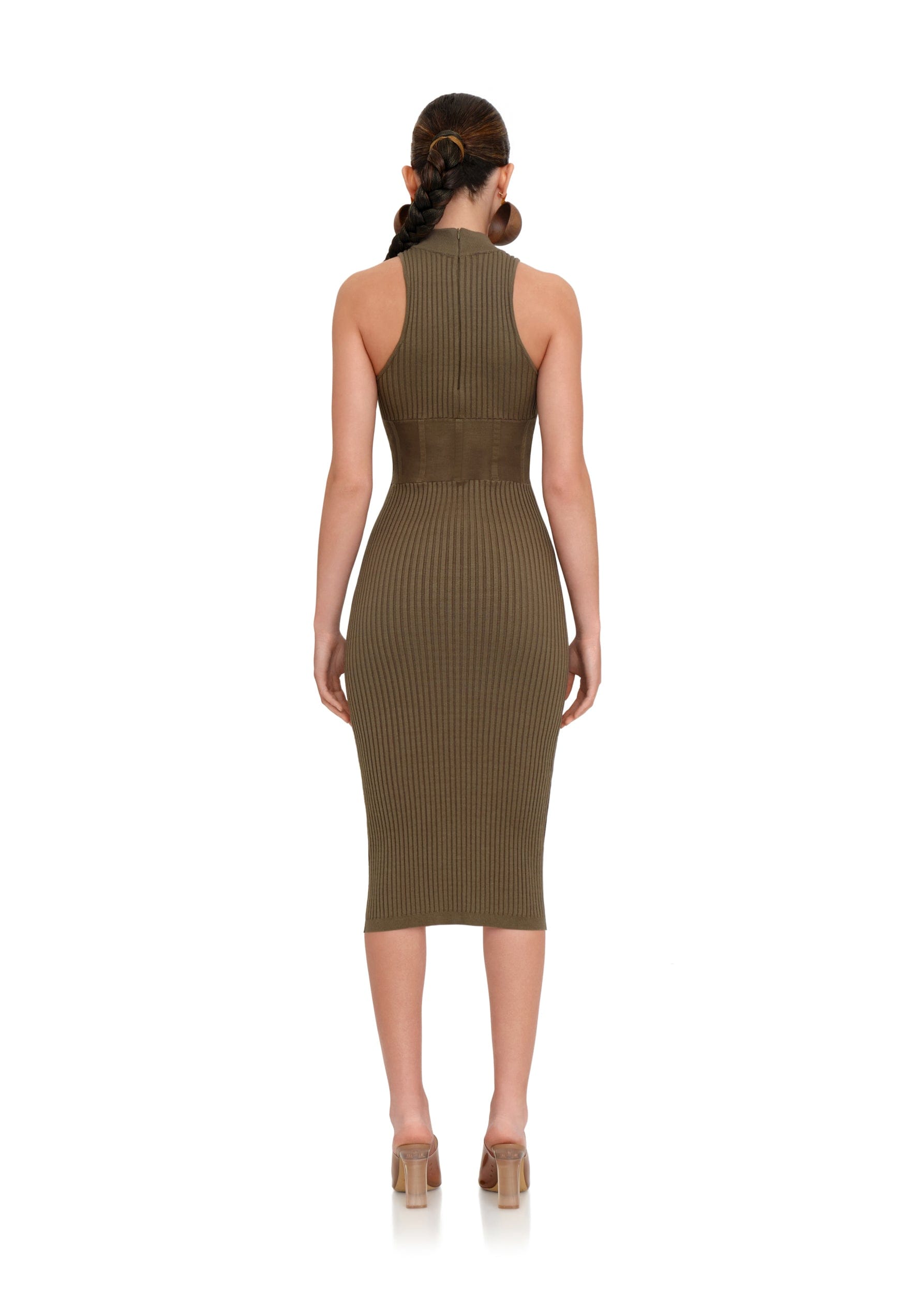 NESI JADE KNIT MIDI DRESS made by Andrea Iyamah