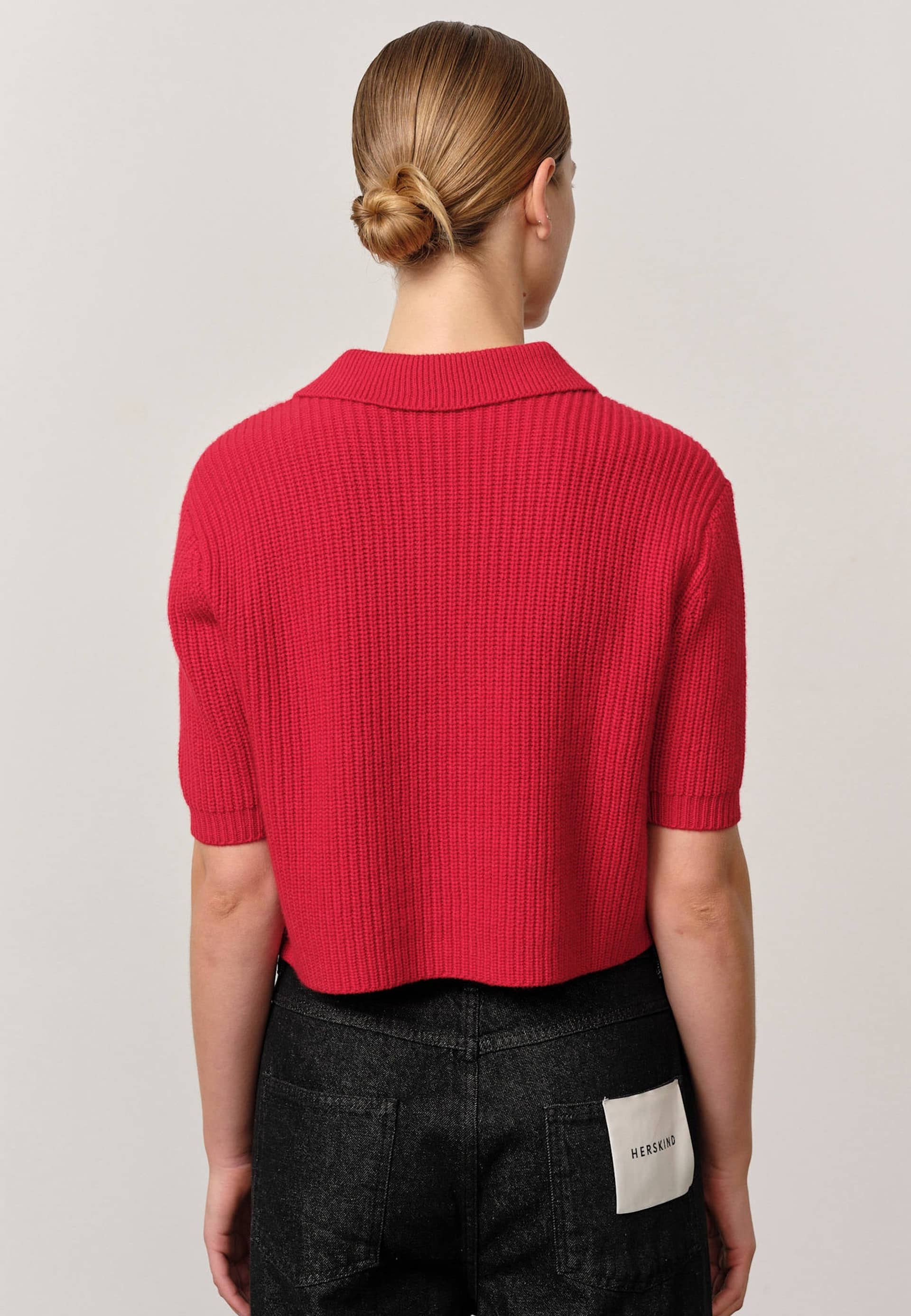 Aria Knit Cardigan - Red made by HERSKIND