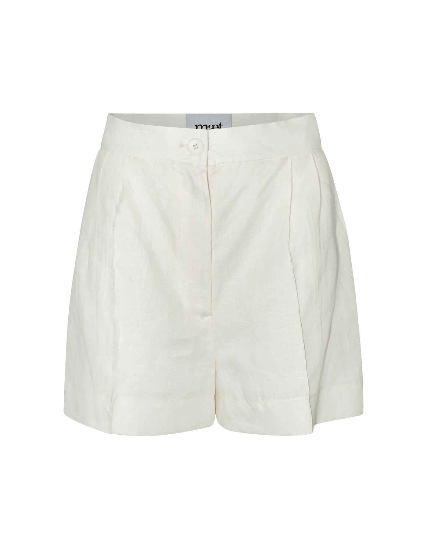 NEREUS White Short Linen Pants made by MAET