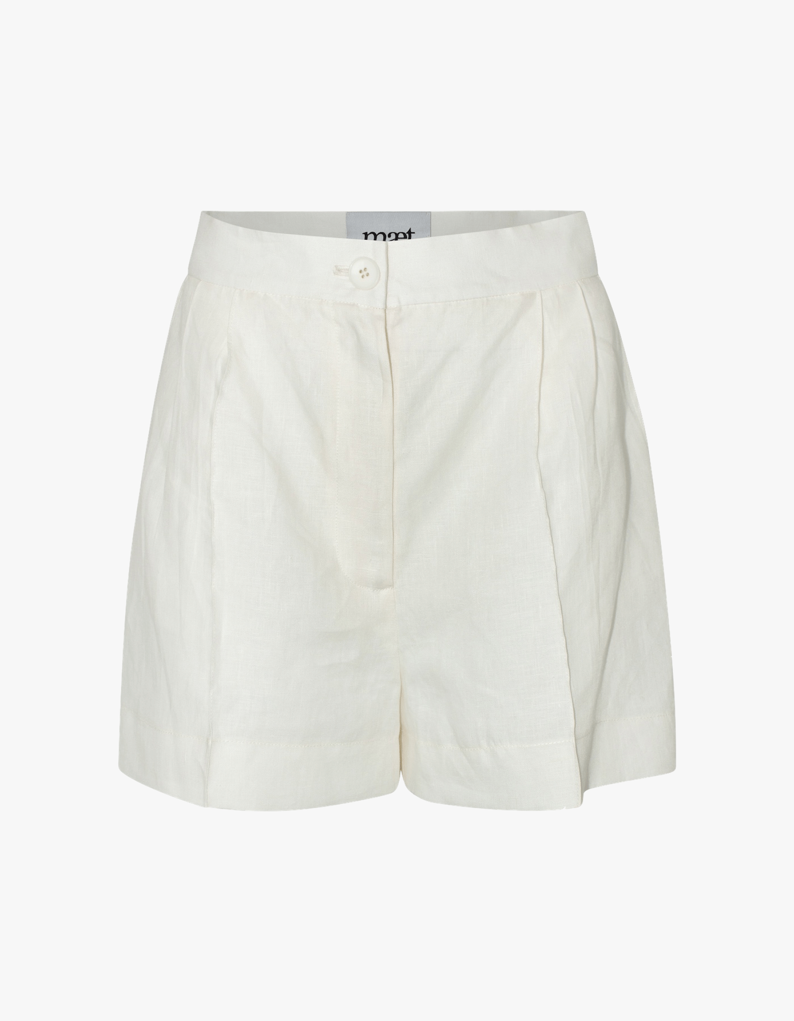 NEREUS White Short Linen Pants made by MAET