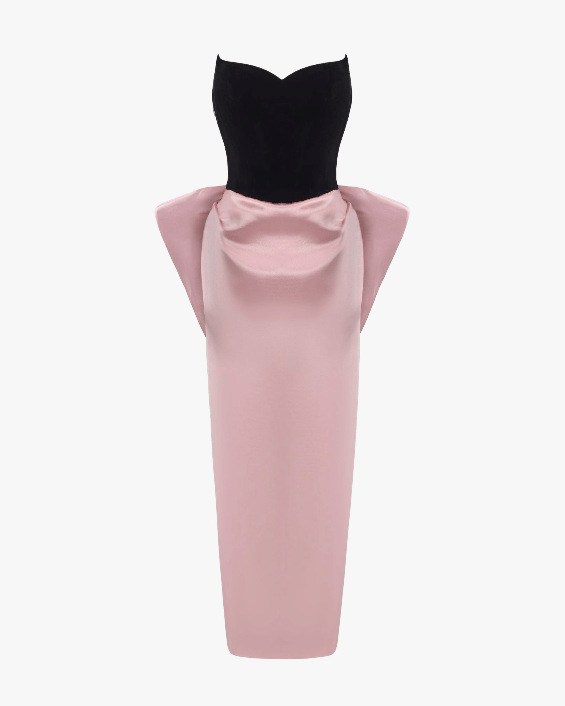 Amor Strapless Velvet Maxi Dress made by Nana Jacqueline