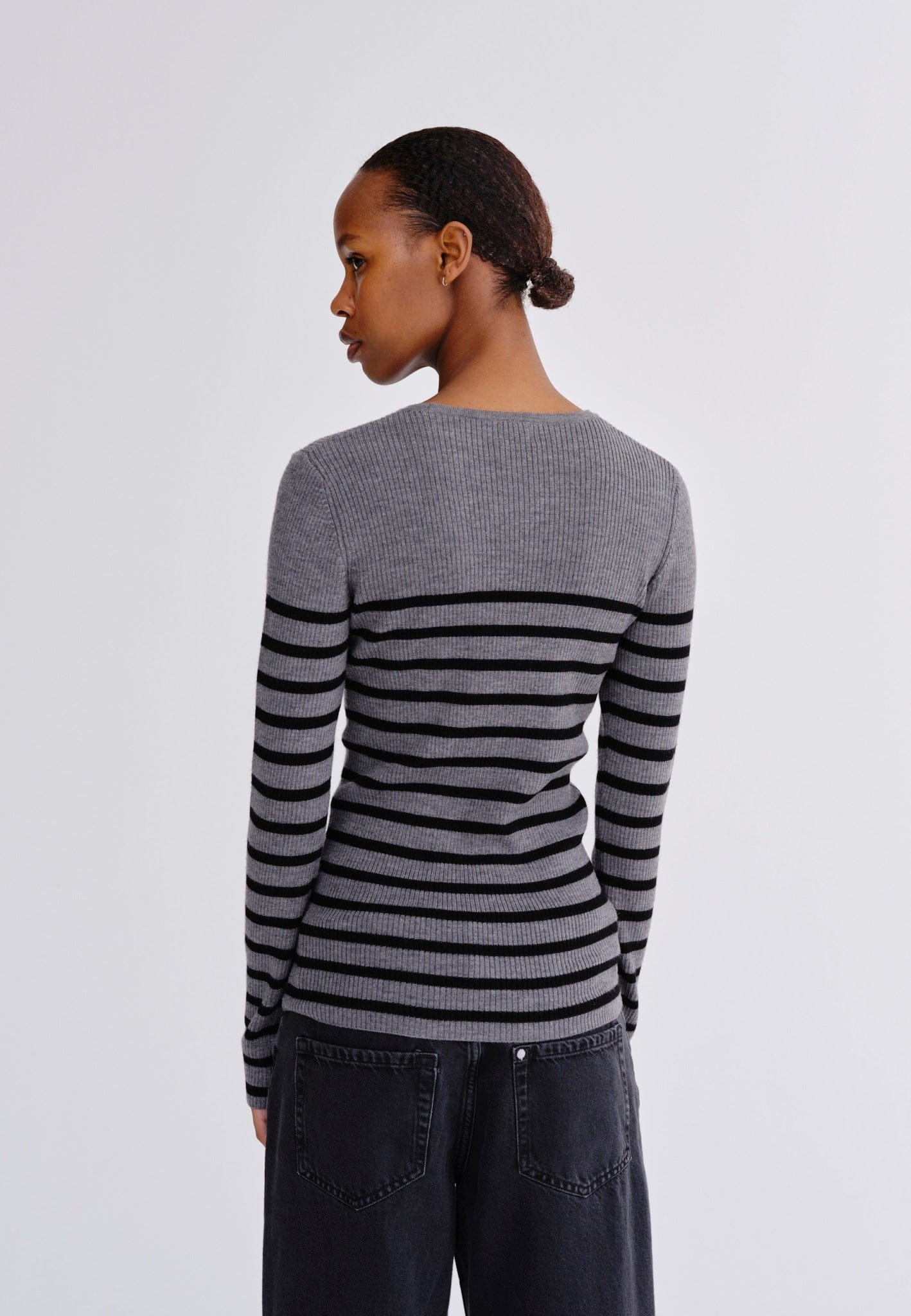 Camb Blouse - Grey Melange made by HERSKIND