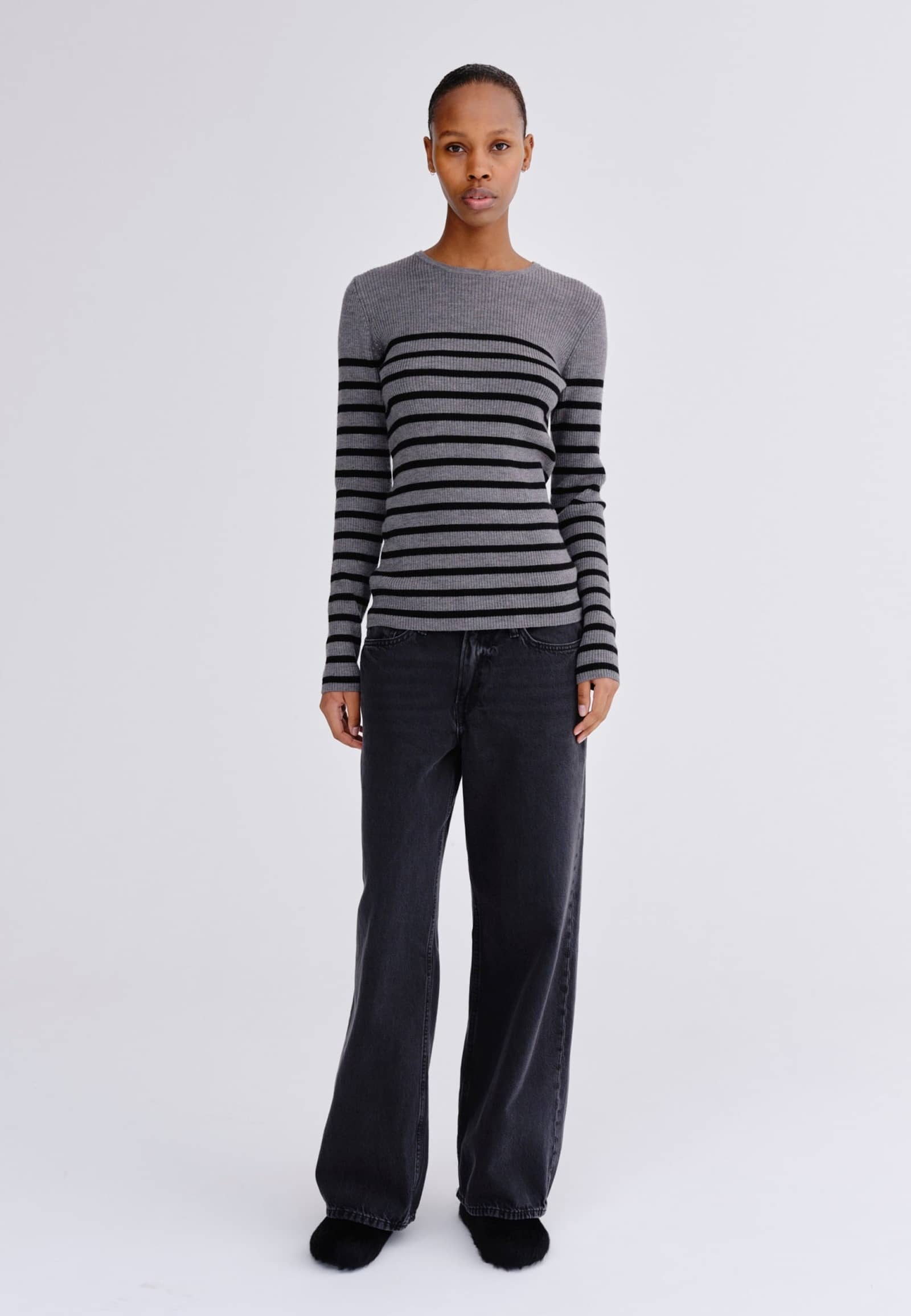 Camb Blouse - Grey Melange made by HERSKIND