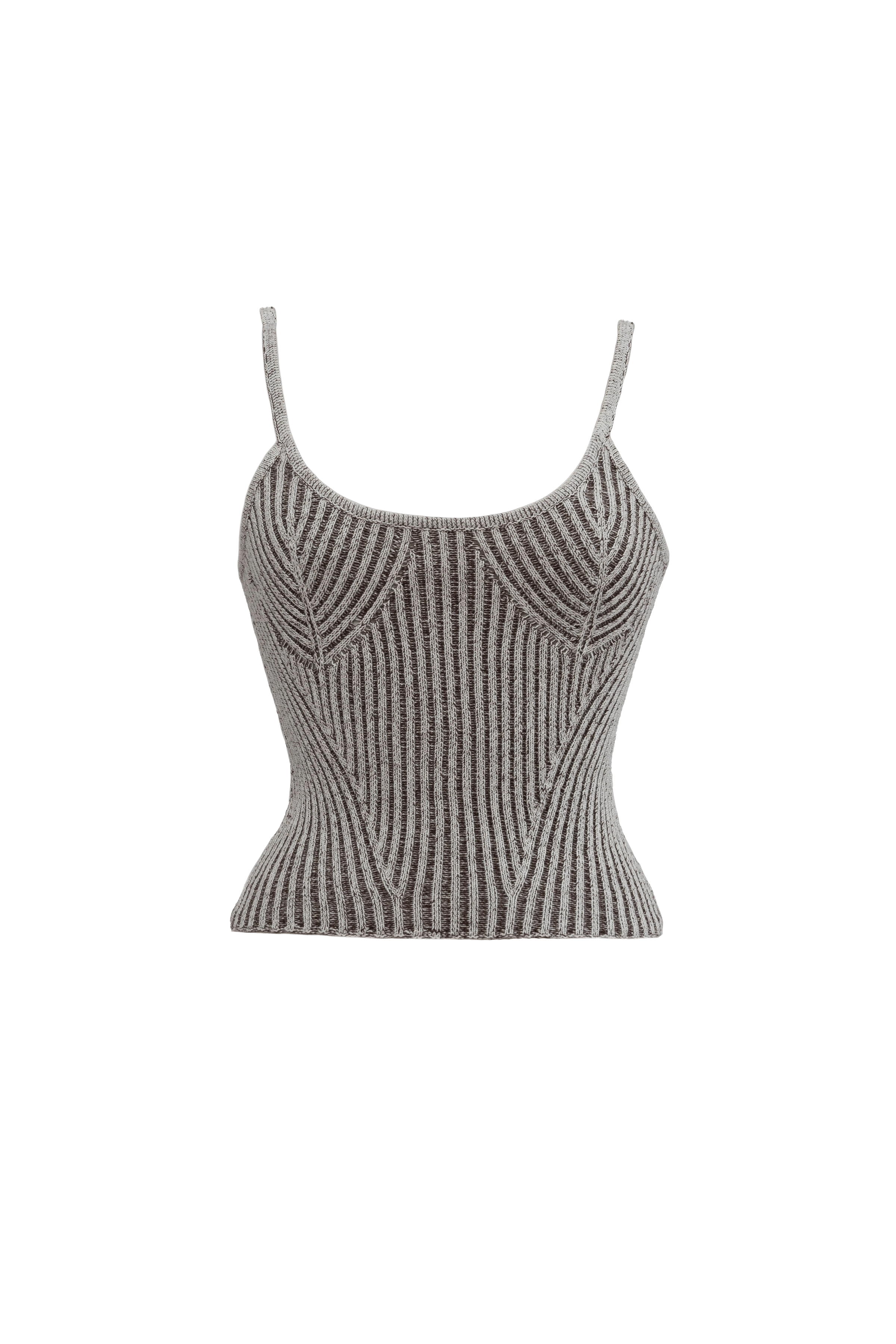 Corriente Top Ivory Brown made by Peregrina