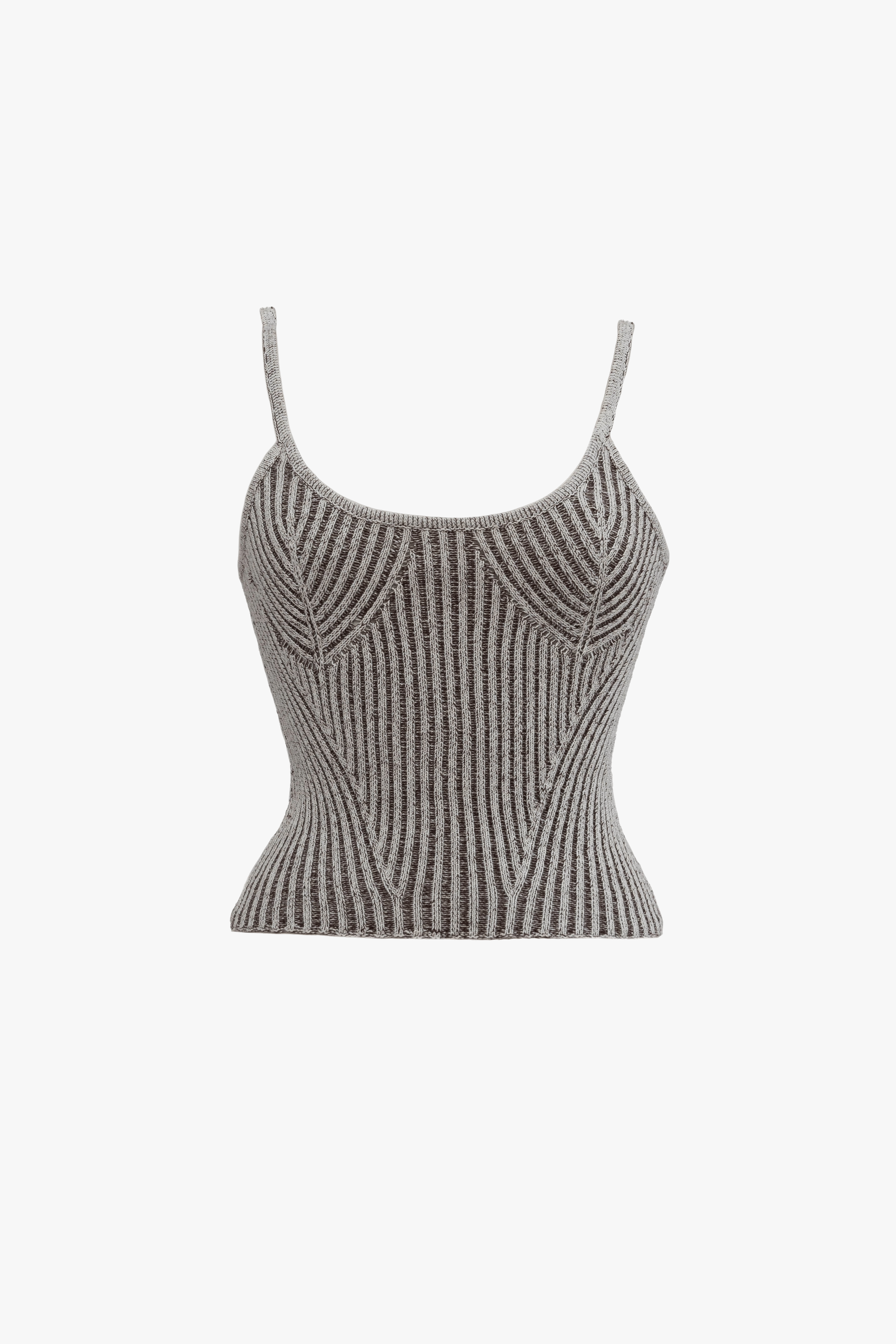 Corriente Top Ivory Brown made by Peregrina