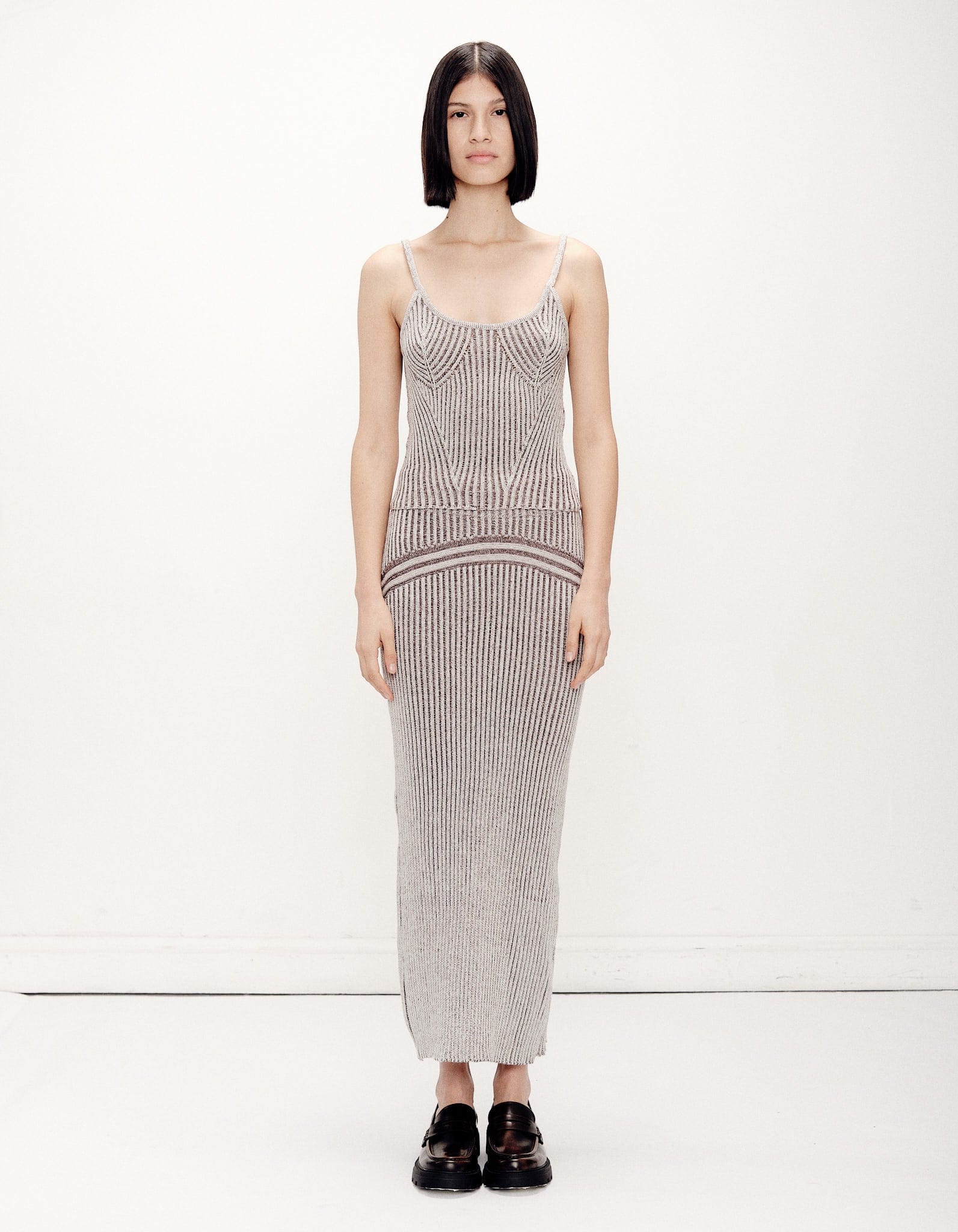 Corriente Top Ivory Brown made by Peregrina