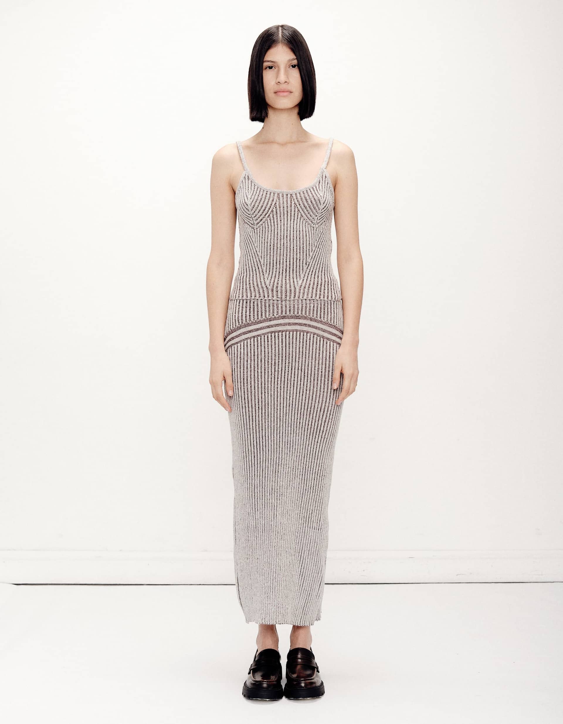 Corriente Top Ivory Brown made by Peregrina