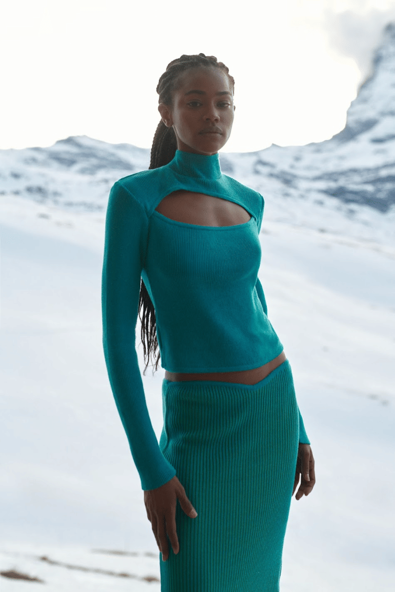 Lagoon Top in Blue made by BAOBAB