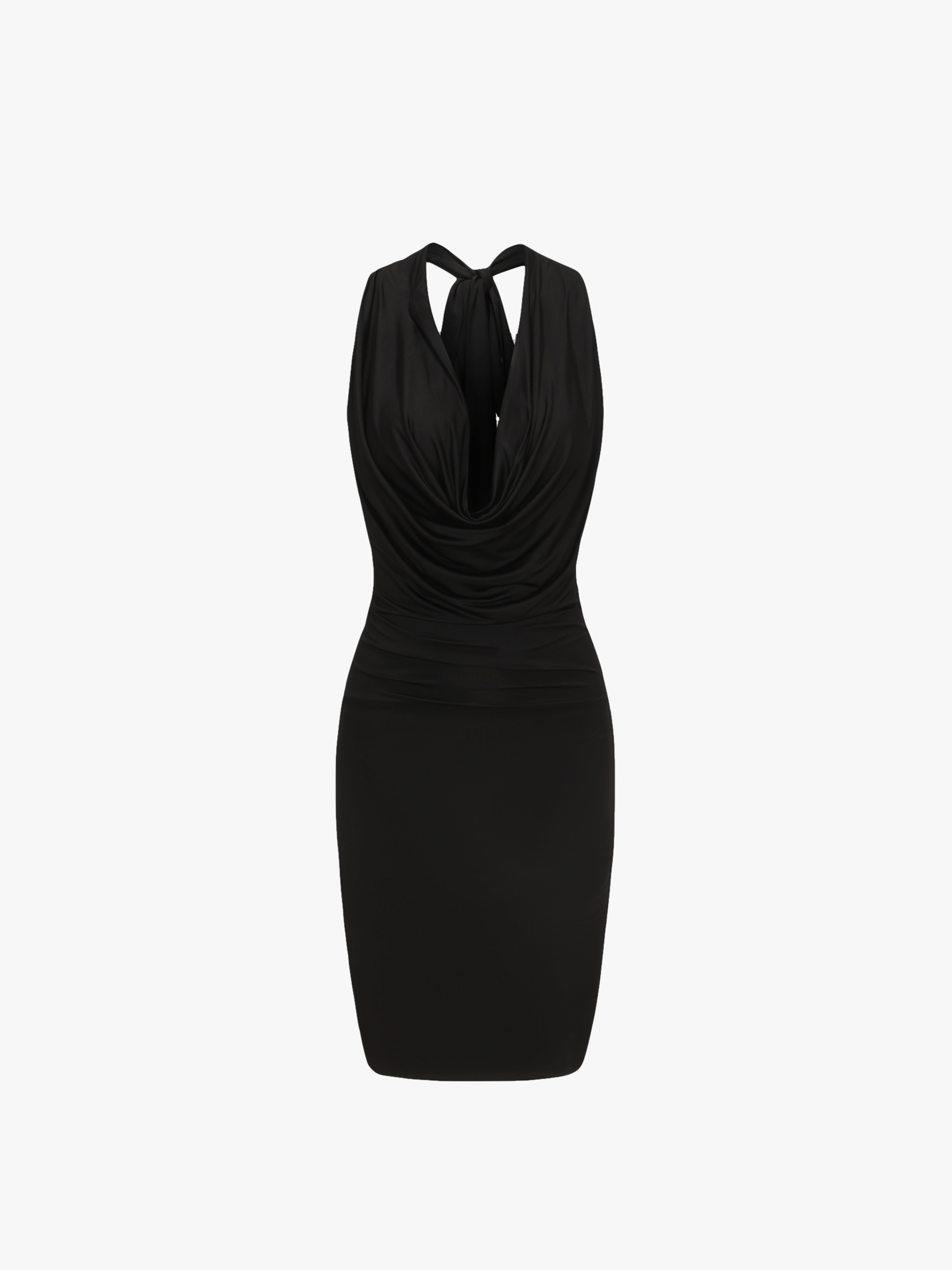 Estrella Silk Dress (Black) (Final Sale) in Black made by Nana Jacqueline