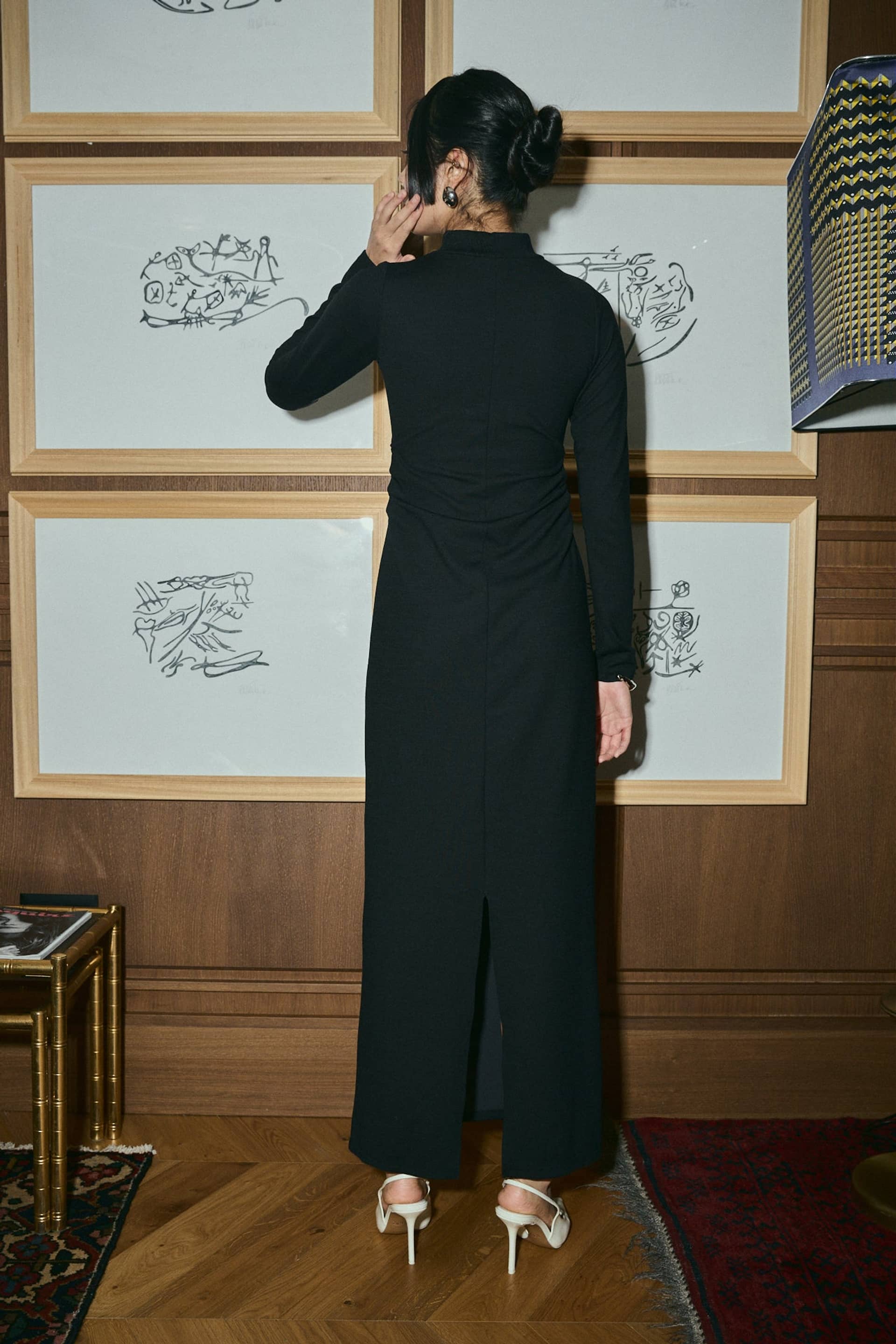 CATALINA MAXI DRESS BLACK - LIMITED EDITION made by 710 Studio