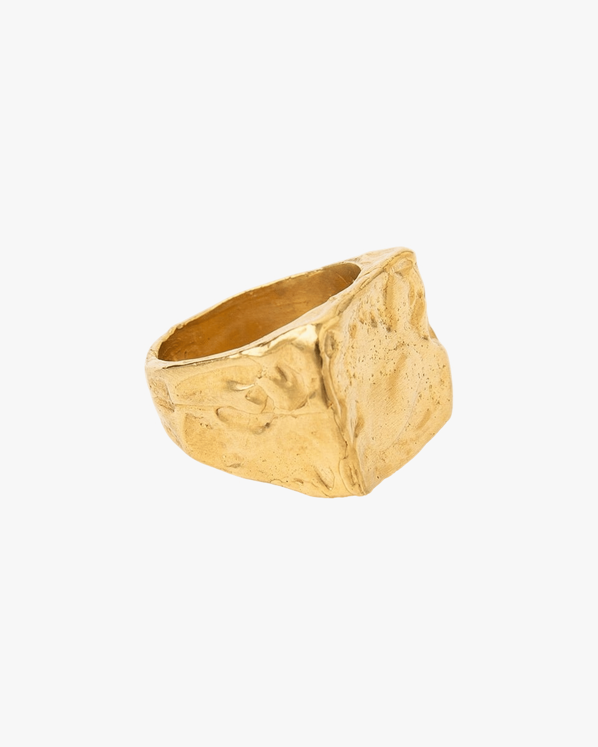 AREIA RECTANGULAR SIGNET RING made by Carolina De Barros