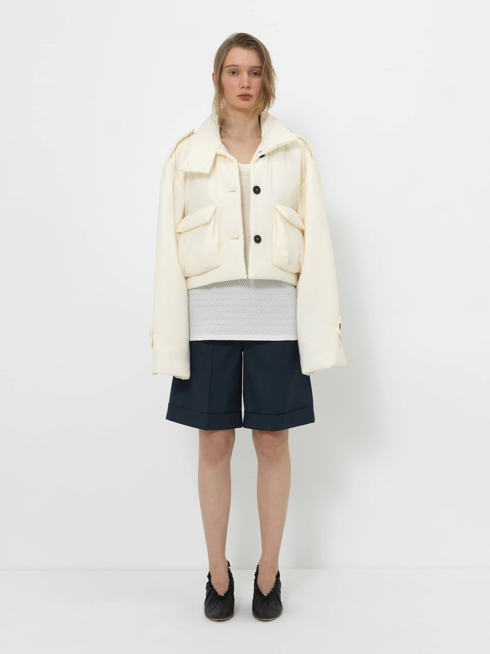 CROPPED PUFFER JACKET WITH 3M THINSULATE INSULATION made by YIBRI