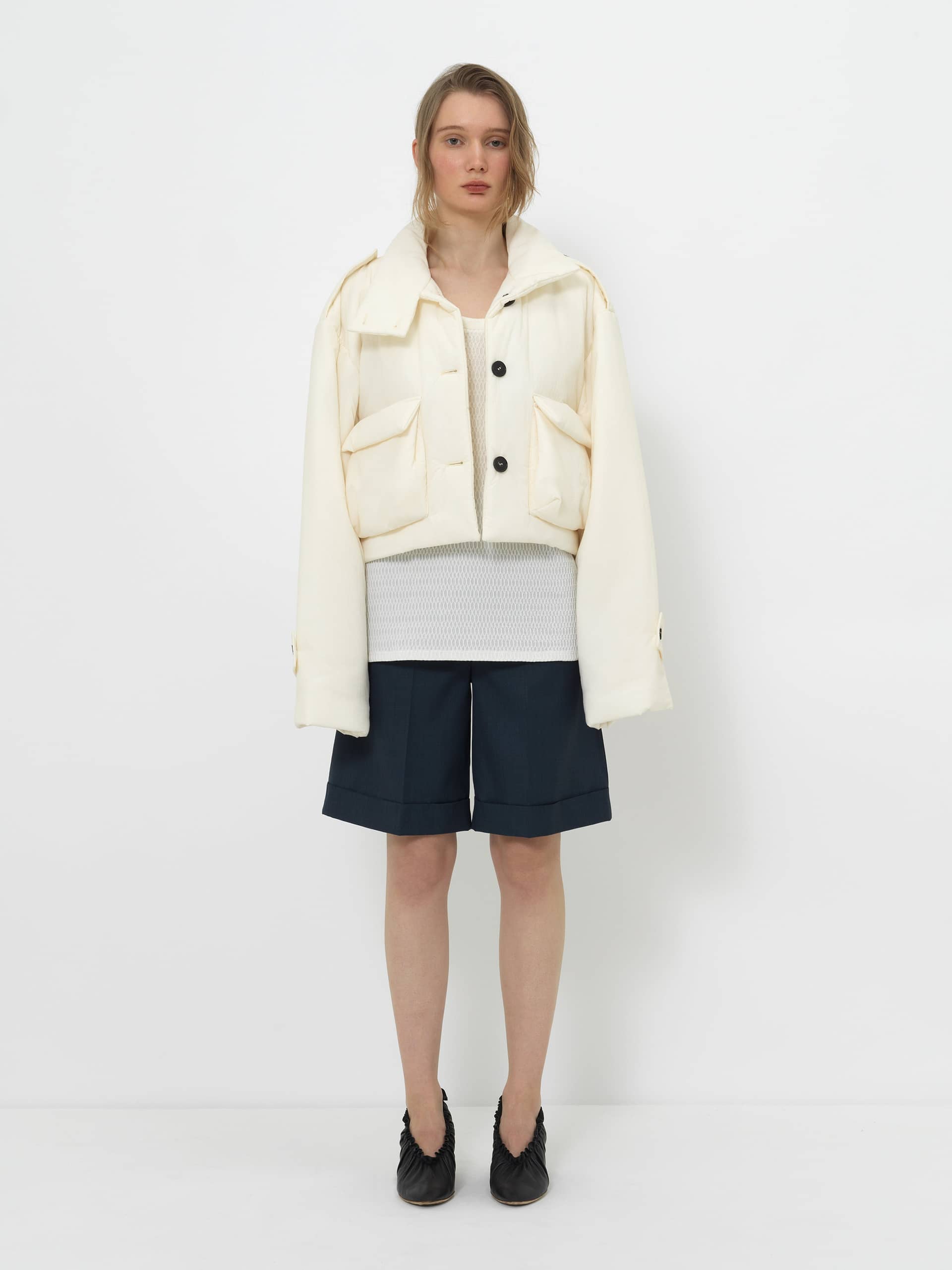 CROPPED PUFFER JACKET WITH 3M THINSULATE INSULATION made by YIBRI