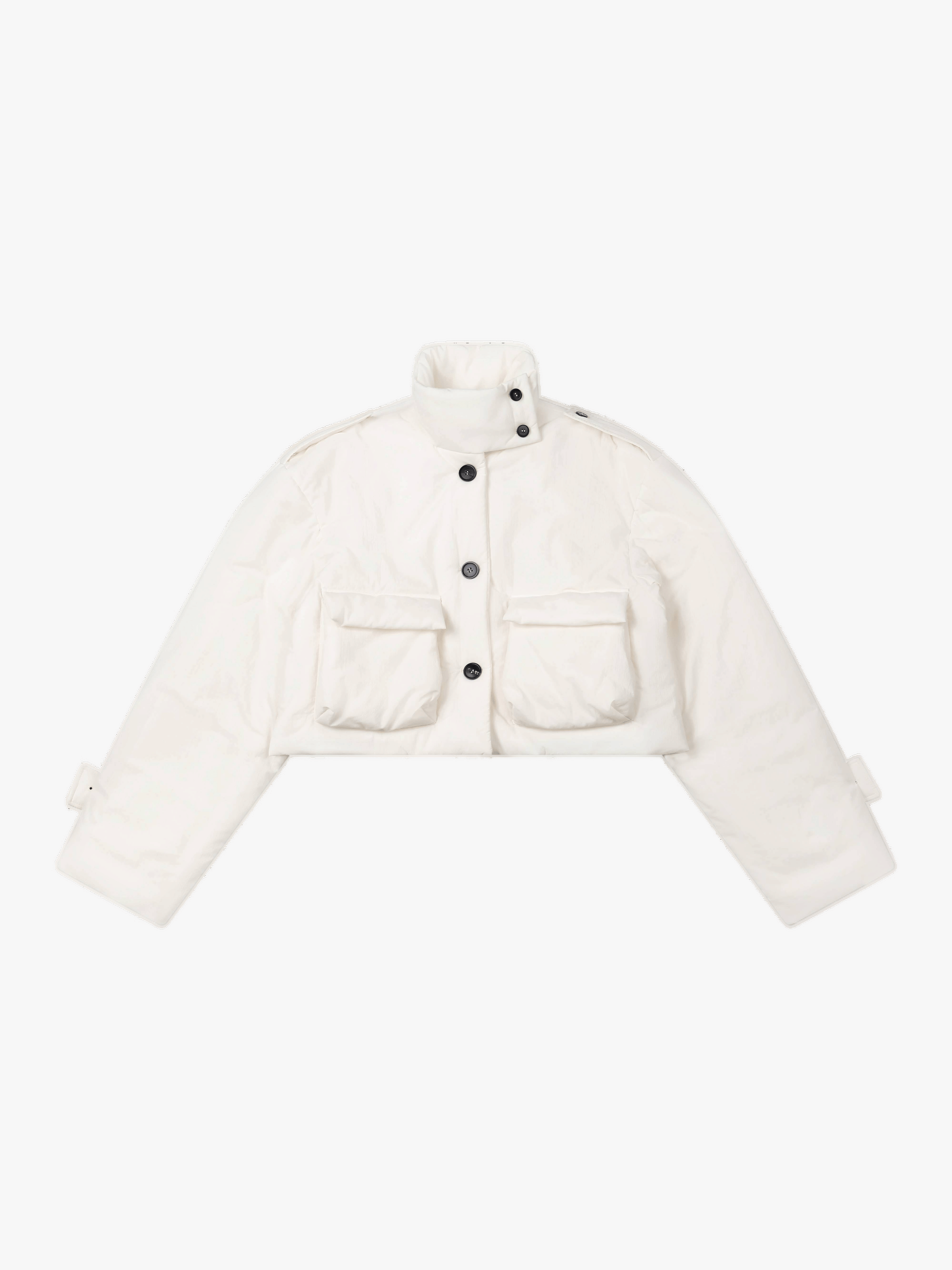 CROPPED PUFFER JACKET WITH 3M THINSULATE INSULATION made by YIBRI