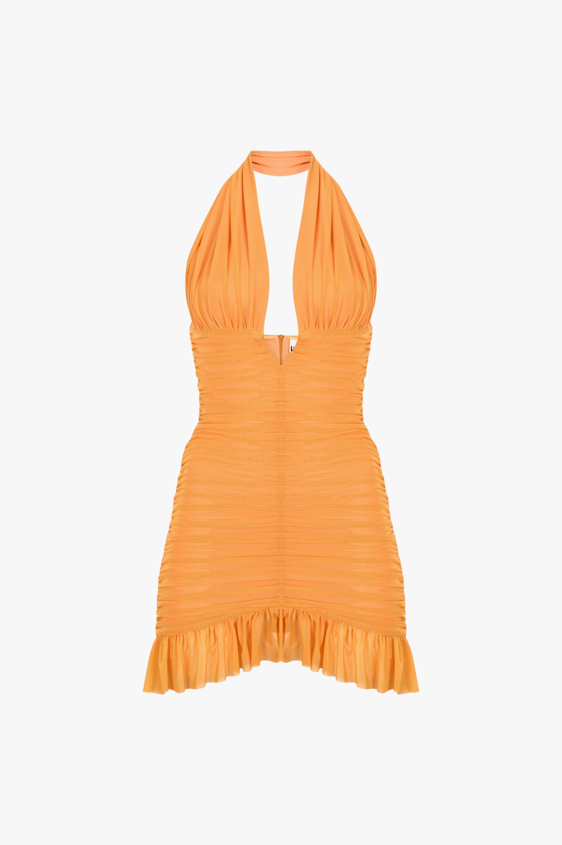 Temptress Tini Dress In Mango made by Khela
