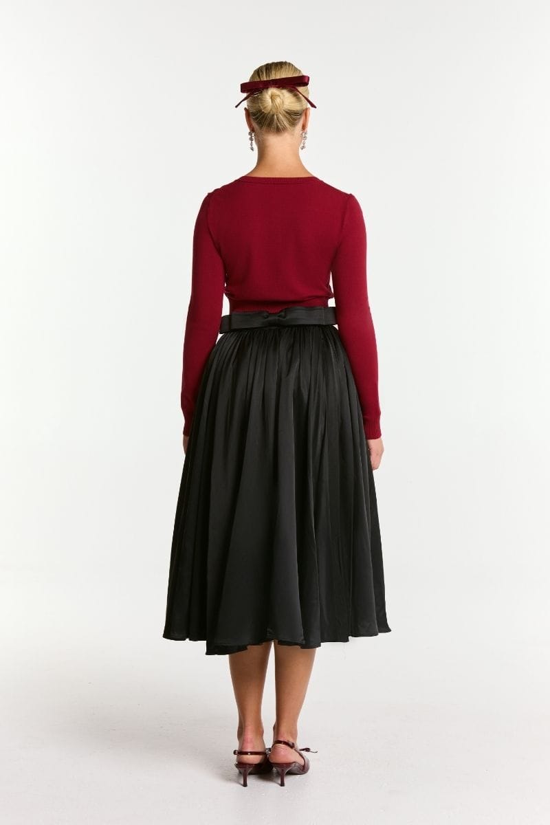 Audrina Cardigan (Red) made by Nana Jacqueline